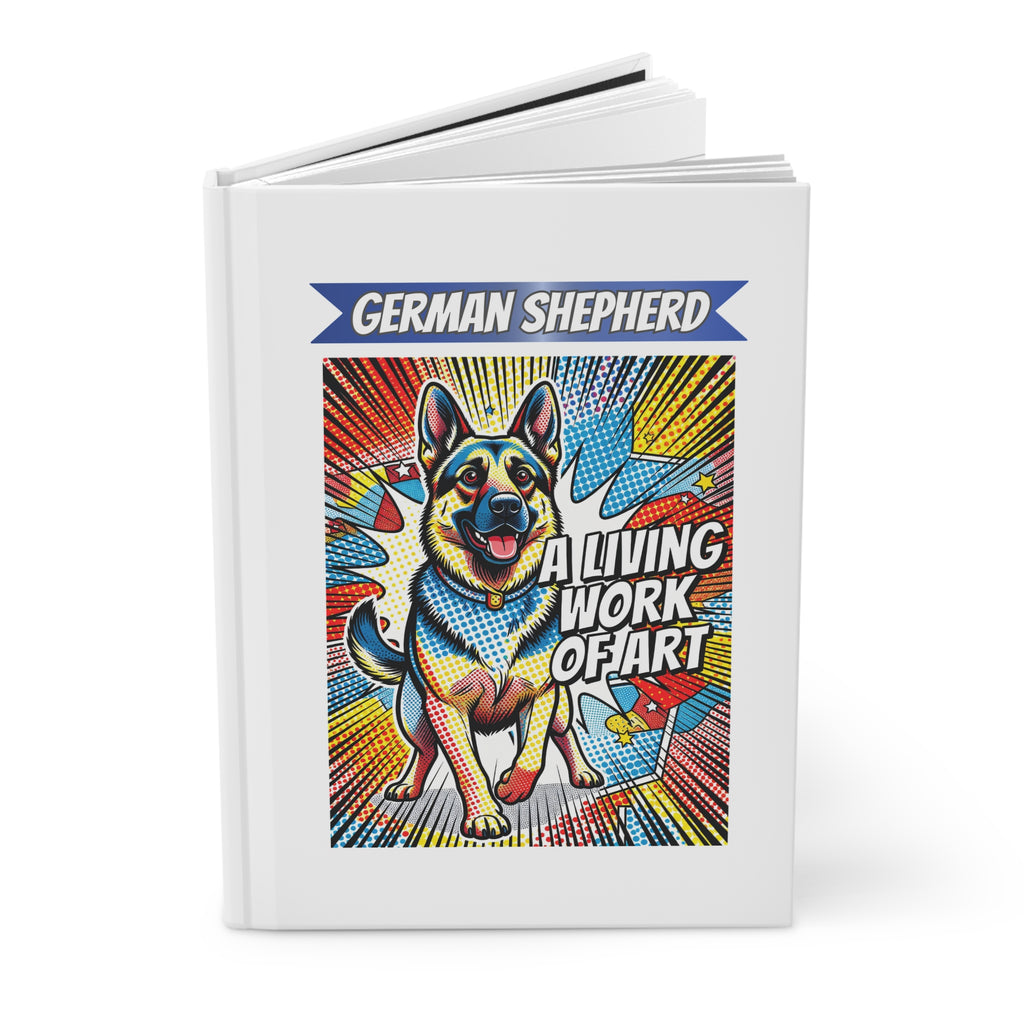 German Shepherd Notebook | Living Work of Art Collection | Pop Art