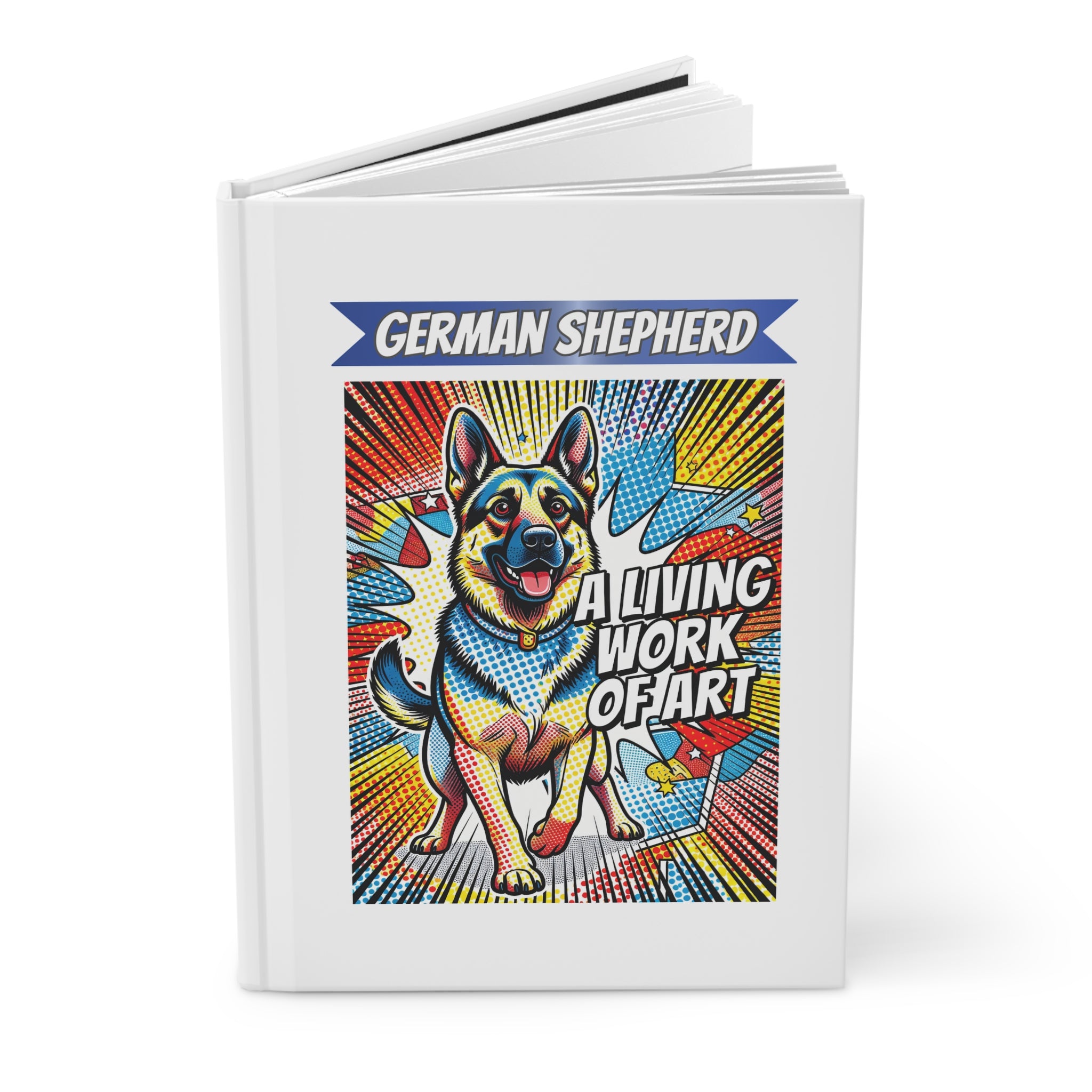 German Shepherd Notebook | Living Work of Art Collection | Pop Art