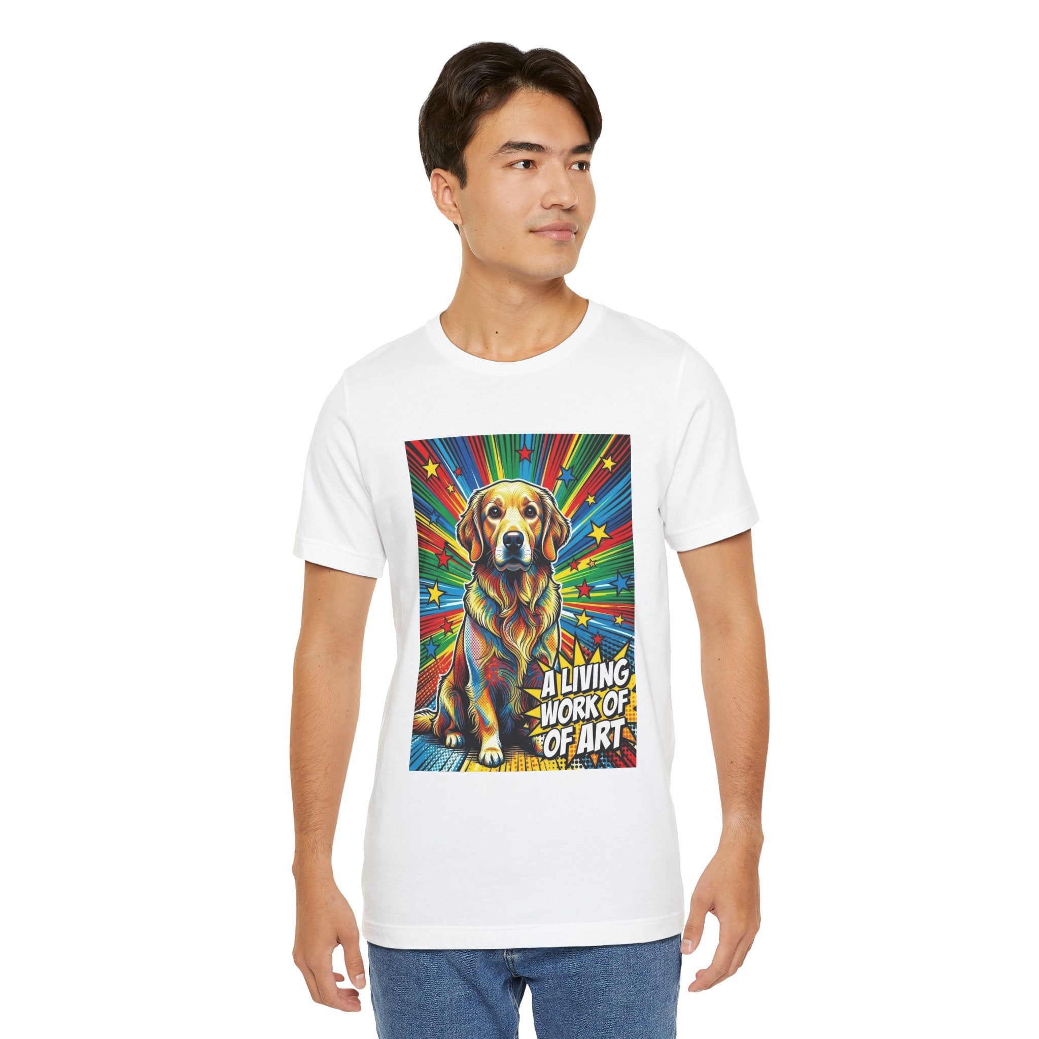 Golden Retriever T Shirt | Living Work of Art Collection | Pop Art