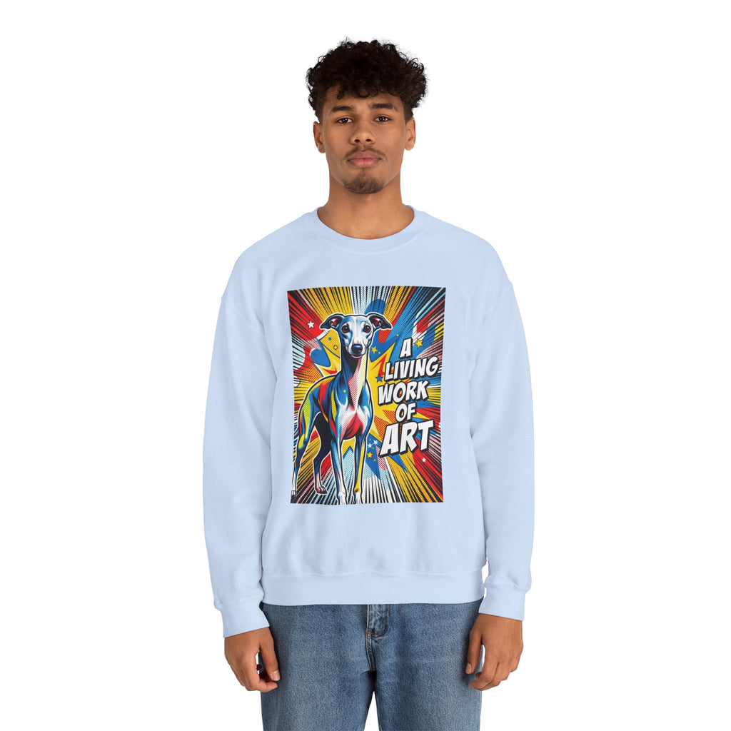 Italian Greyhound Sweatshirt | Living Work of Art Collection | Pop Art