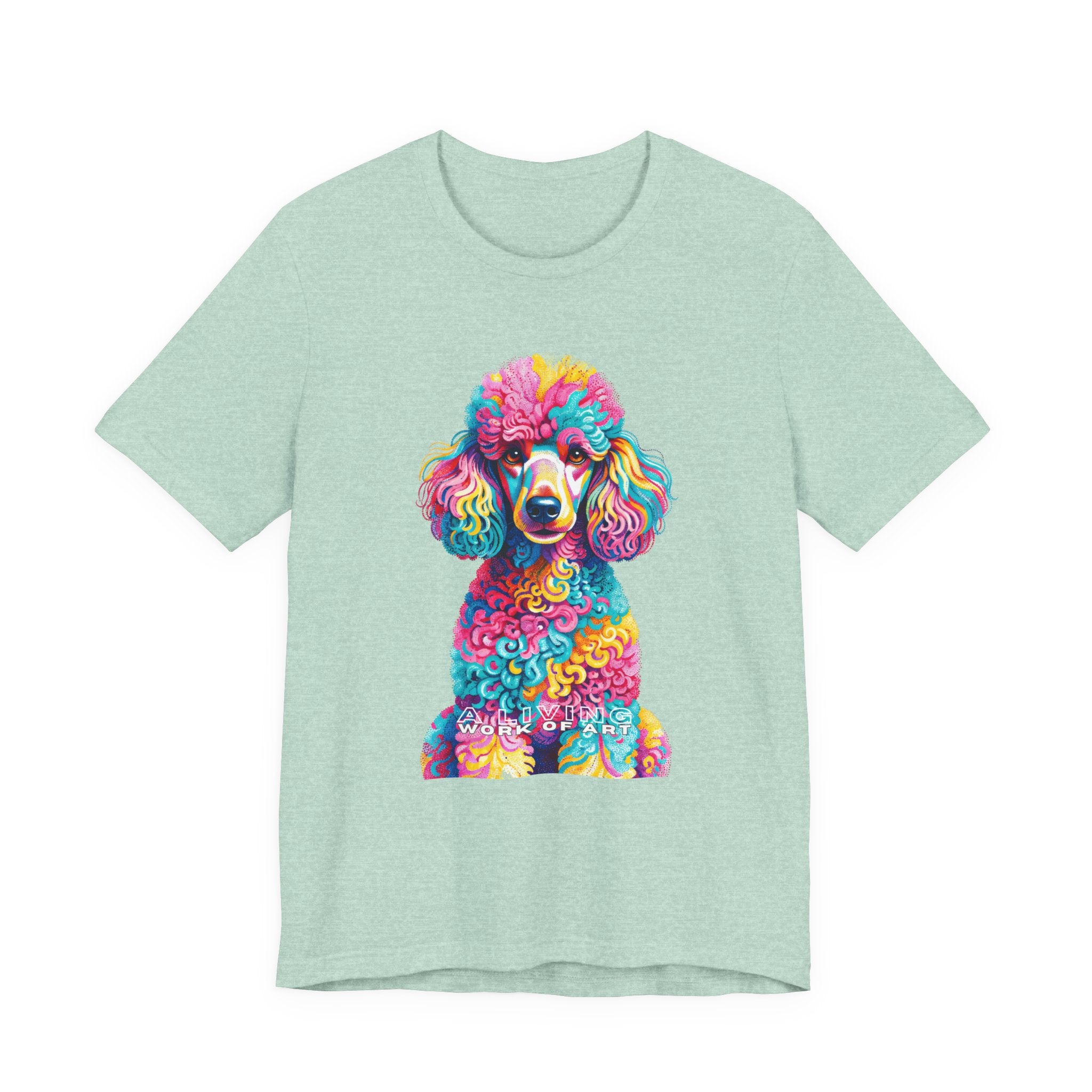 Poodle T Shirt | Living Work of Art Collection | Pointillism Style