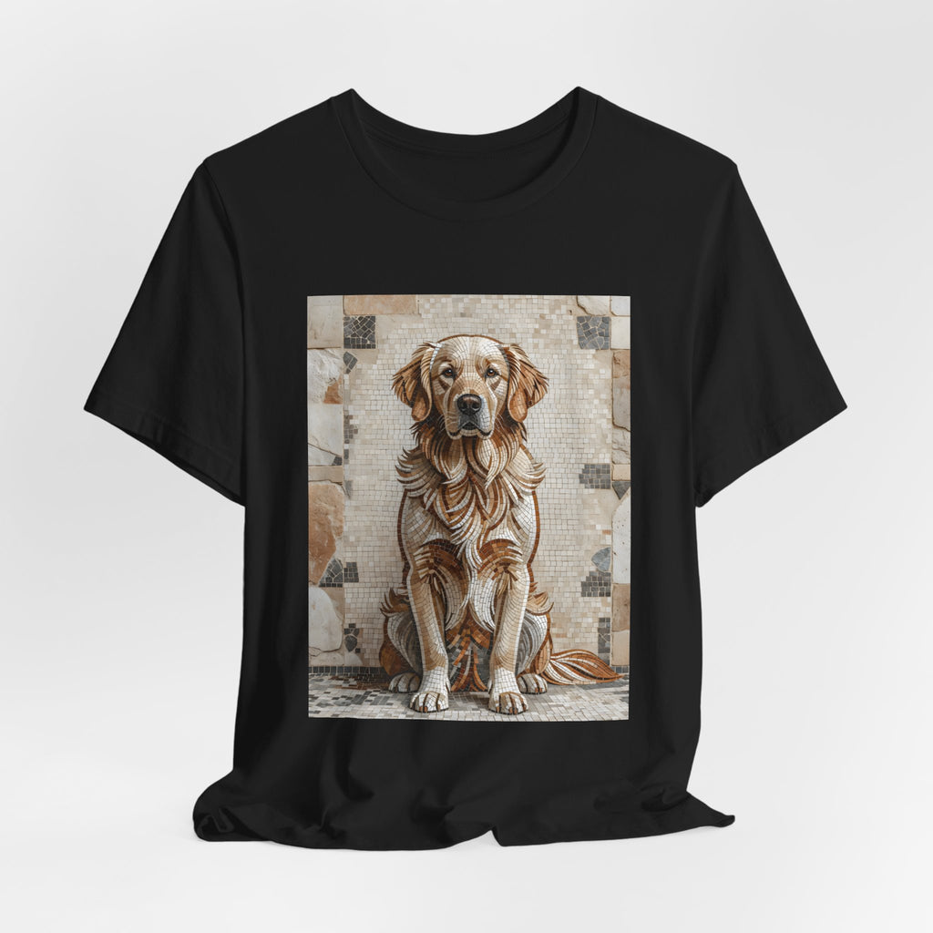 Golden Retriever T Shirt | Living Work of Art Collection | Mosaic Style