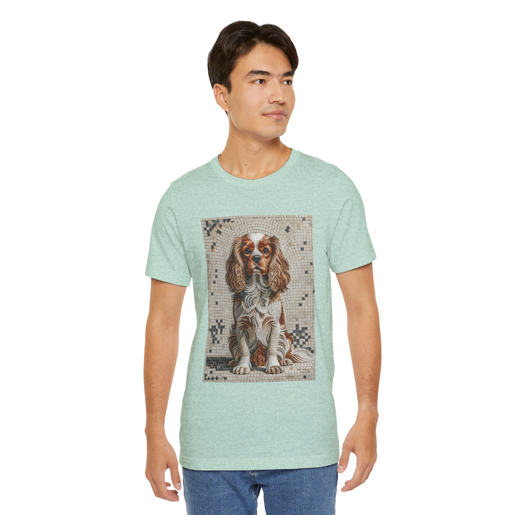 Cavalier King Charles Spaniel T Shirt | Living Work of Art Collection | Mosaic Style
