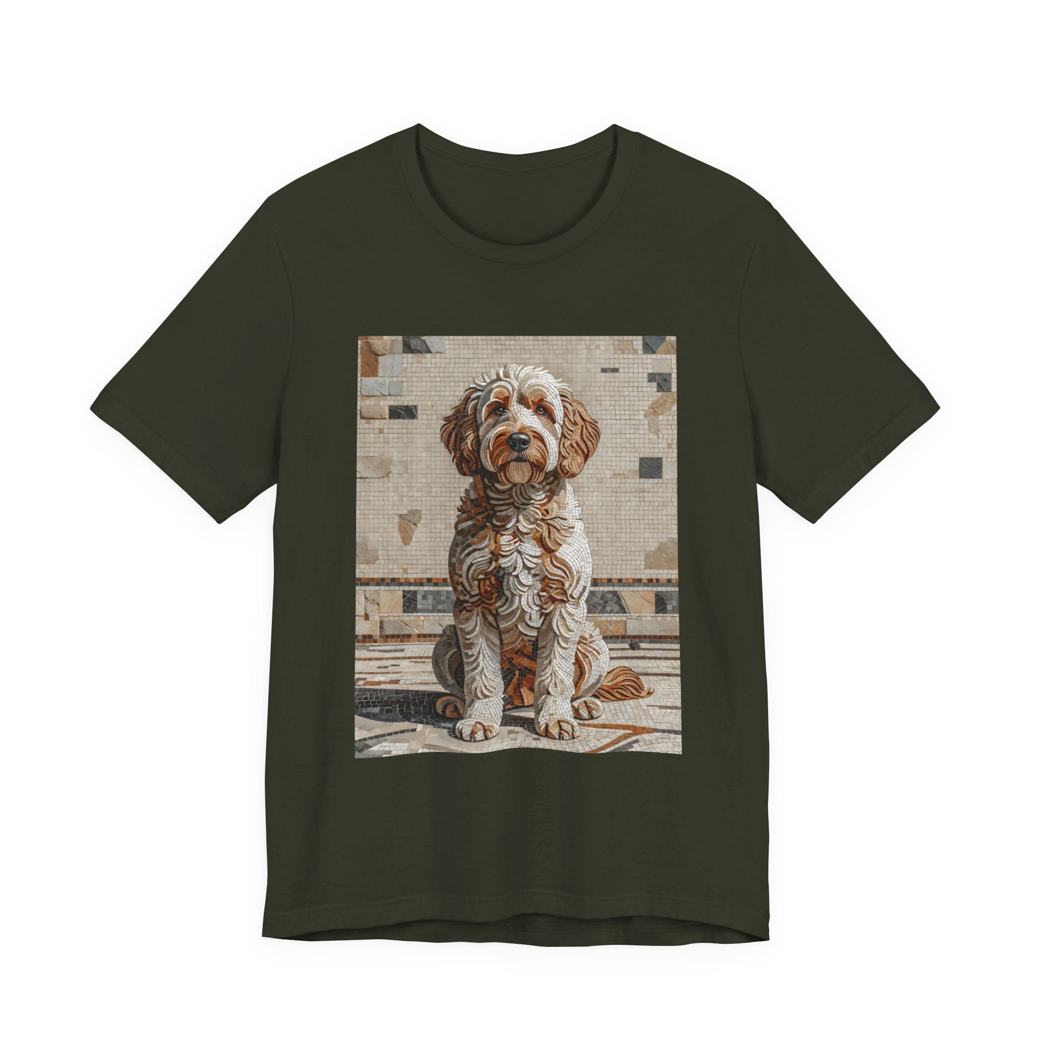 Labradoodle T Shirt | Living Work of Art Collection | Mosaic Style