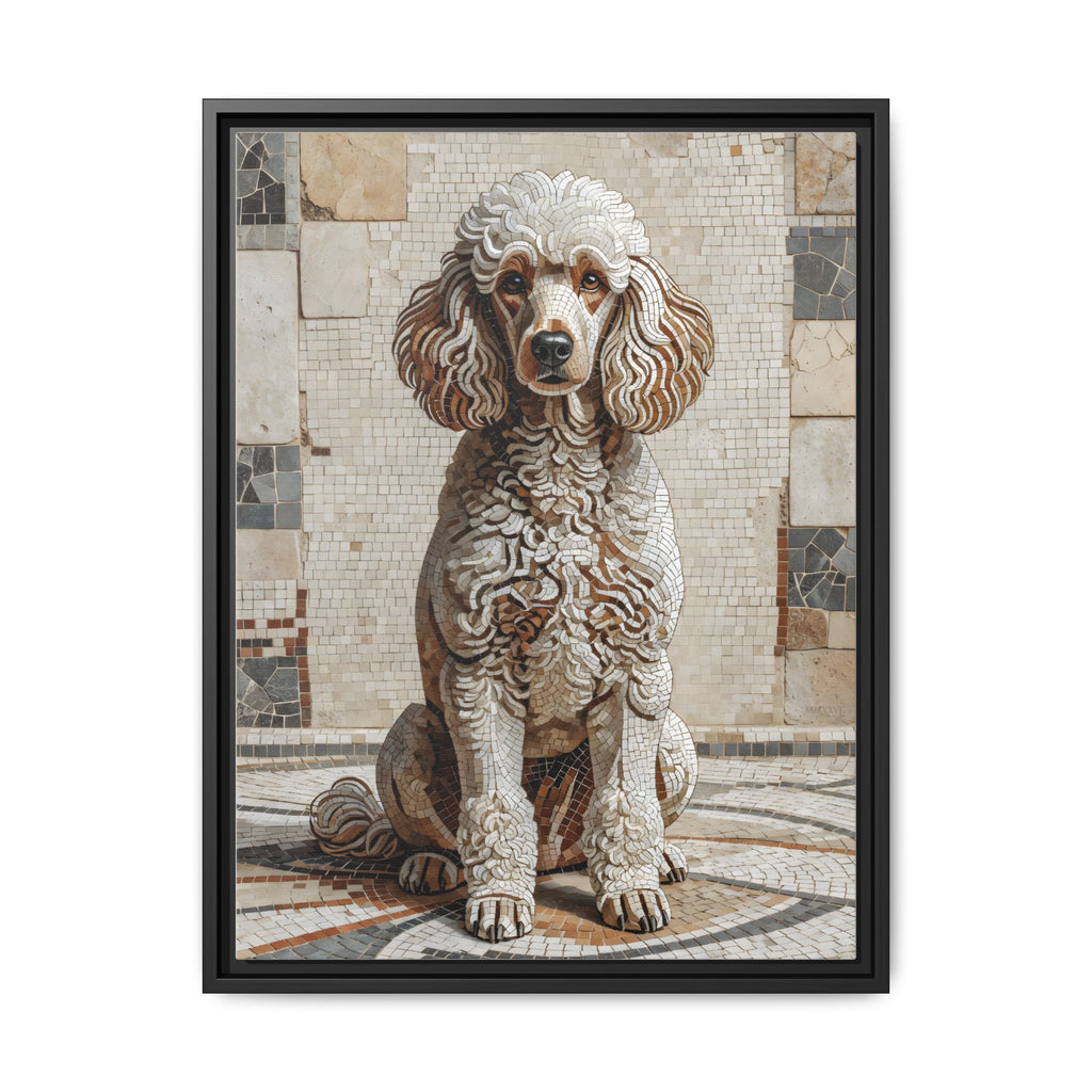 Poodle Canvas Wall Art | Living Work of Art Collection | Mosaic Style Print