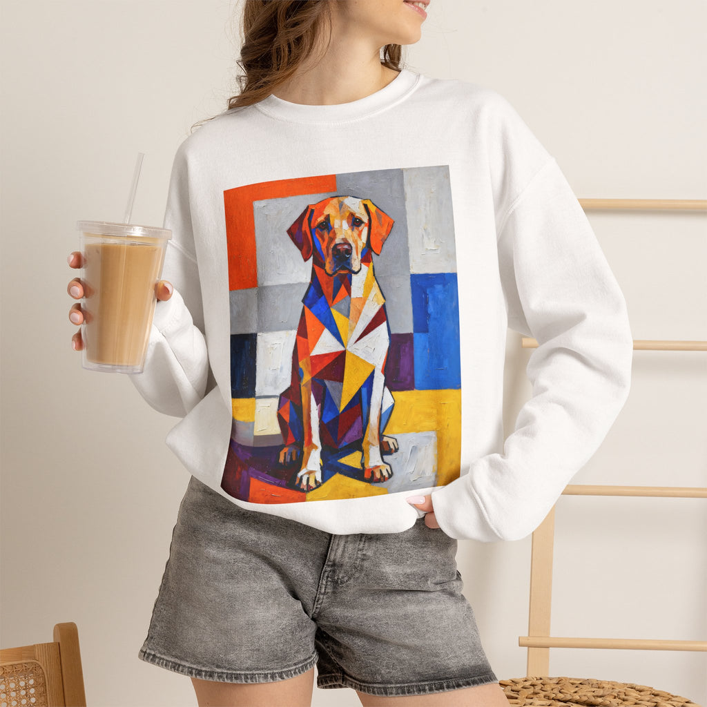 Labrador Retriever Sweatshirt | Living Work of Art Collection | Cubist Style