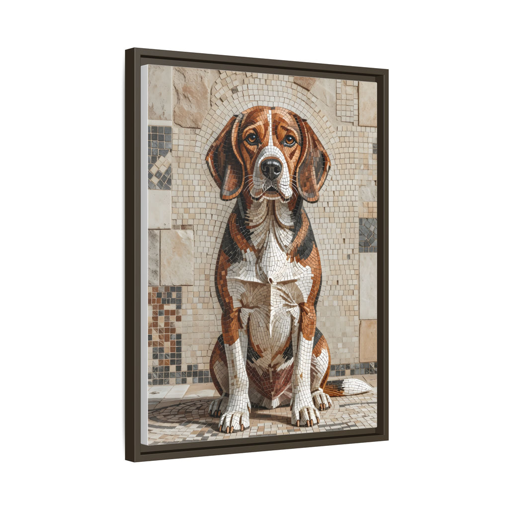 Beagle Canvas Wall Art | Living Work of Art Collection | Mosaic Style Print