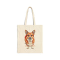 Corgi Tote Bag | Living Work of Art Collection | Pointillism Style
