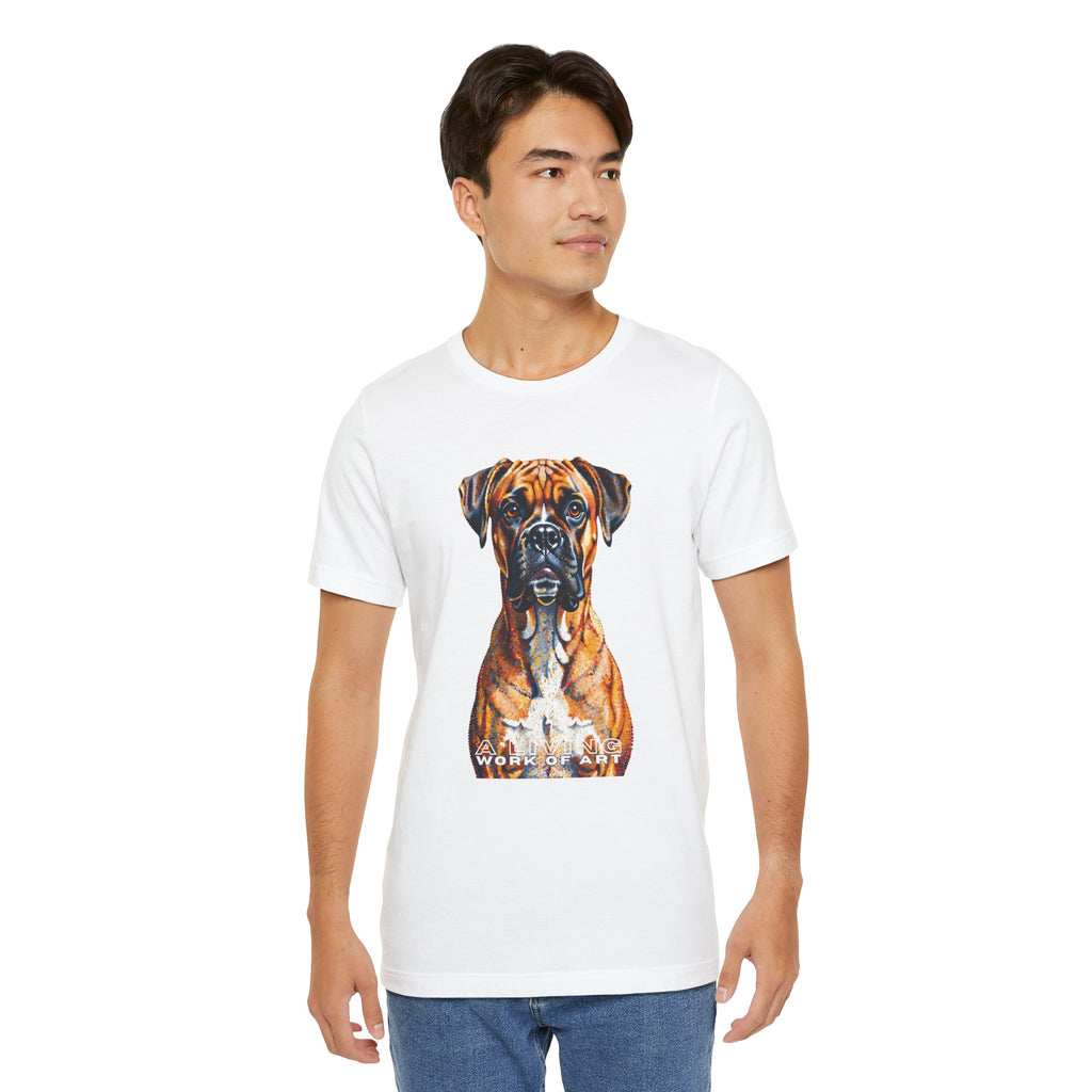 Boxer T Shirt | Living Work of Art Collection | Pointillism Style