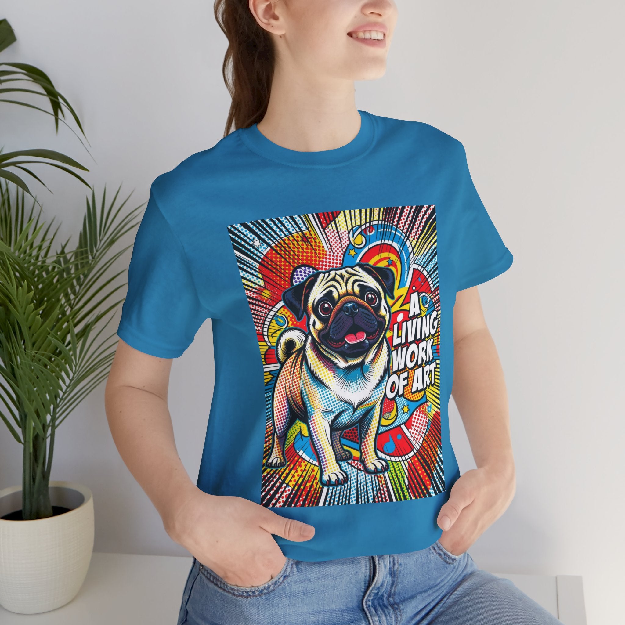Pug T Shirt | Living Work of Art Collection | Pop Art