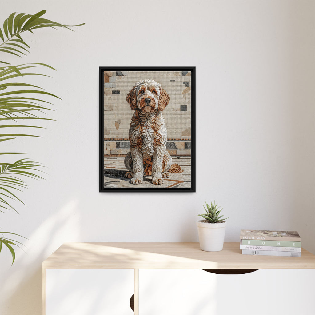 Labradoodle Canvas Wall Art | Living Work of Art Collection | Mosaic Style Print