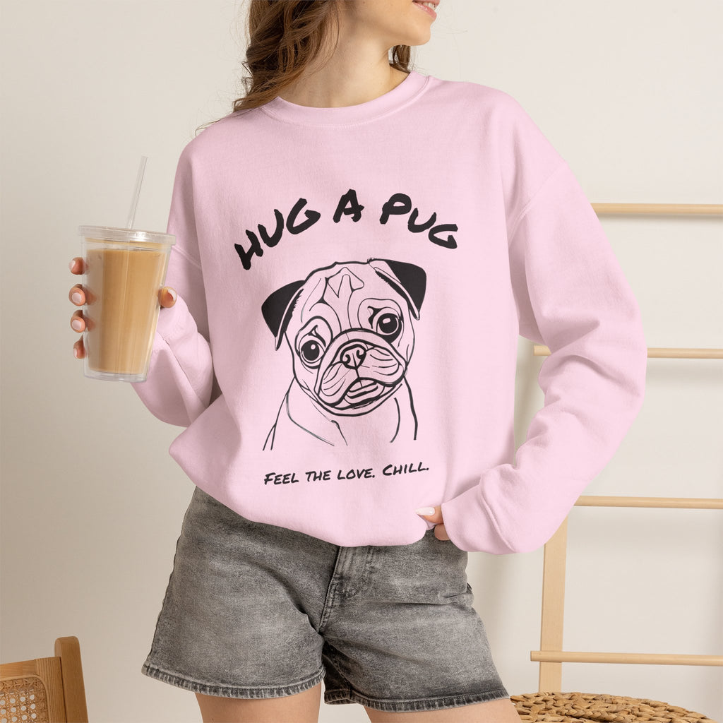Pug Sweatshirt | Hug A Pug