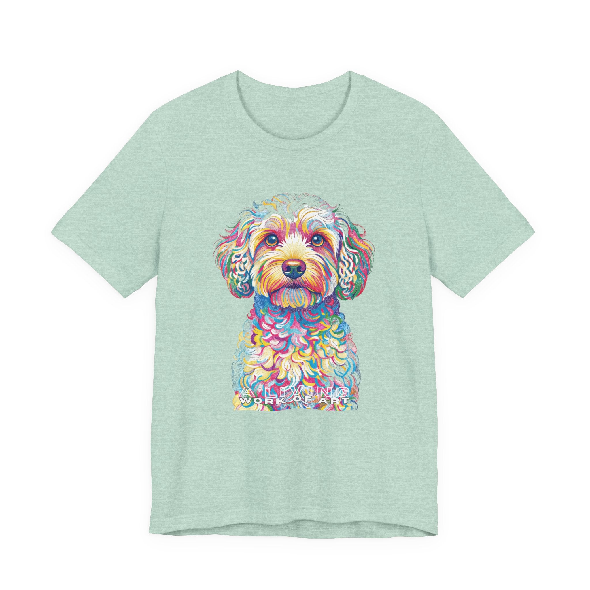 Cavapoo T Shirt | Living Work of Art Collection | Pointillism Style
