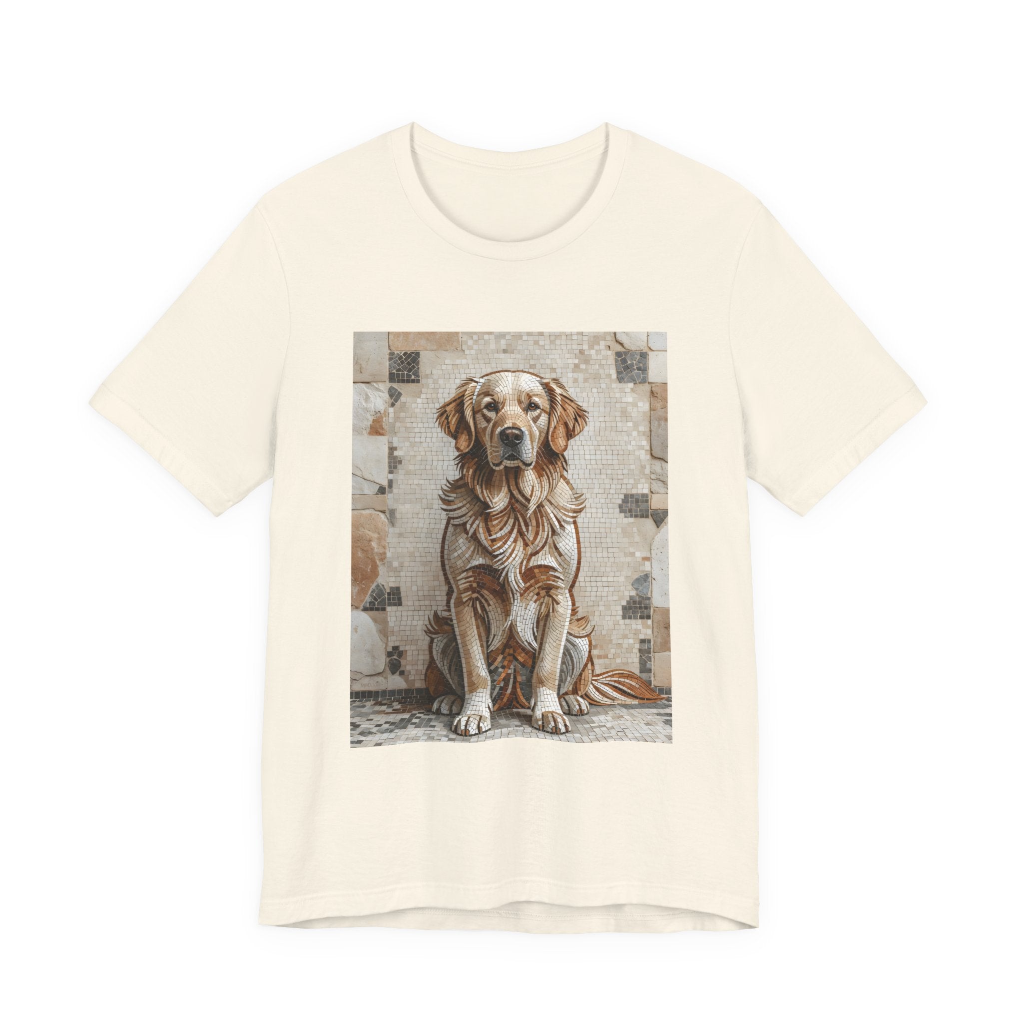 Golden Retriever T Shirt | Living Work of Art Collection | Mosaic Style