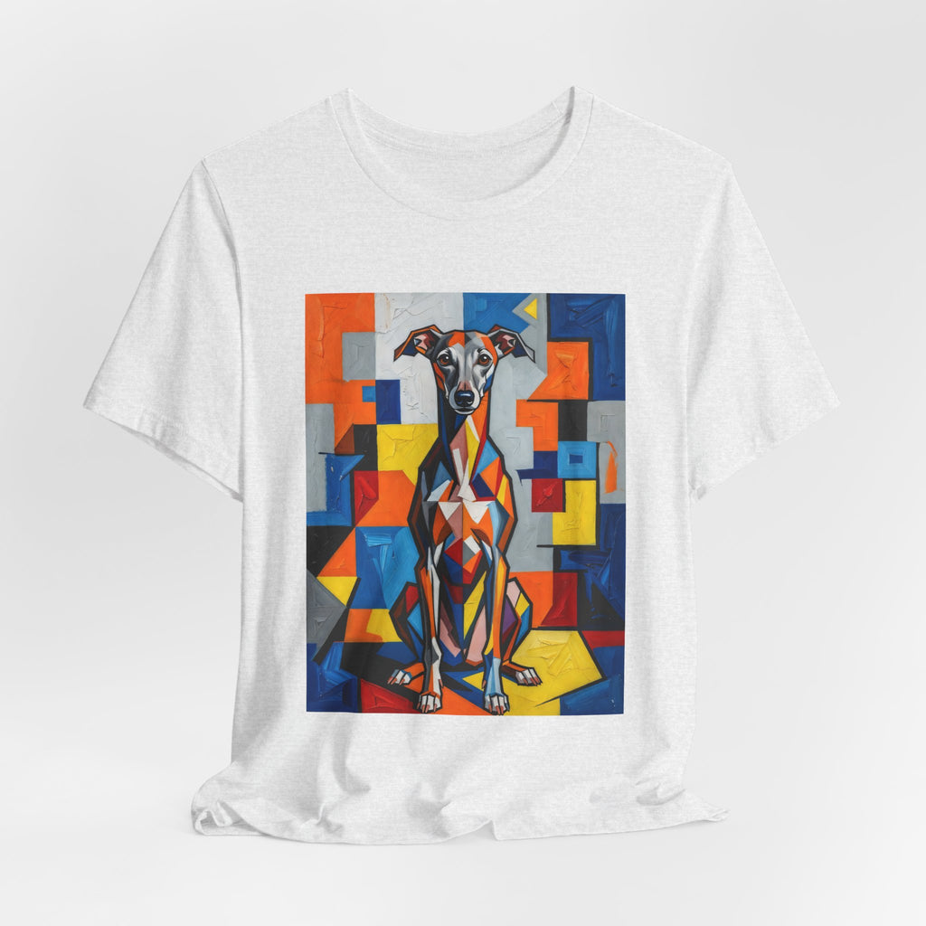 Italian Greyhound T Shirt | Living Work of Art Collection | Cubist Style