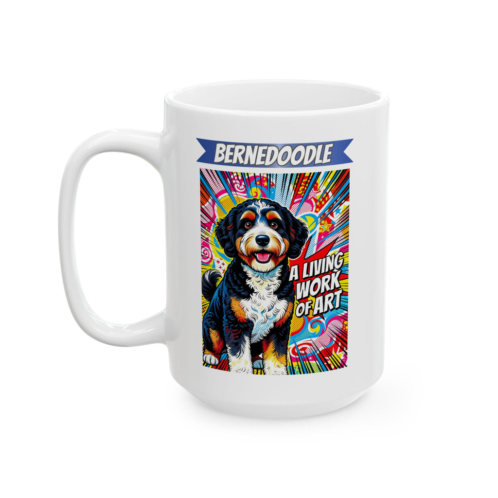 Bernedoodle Coffee Mug | Living Work of Art Collection | Pop Art