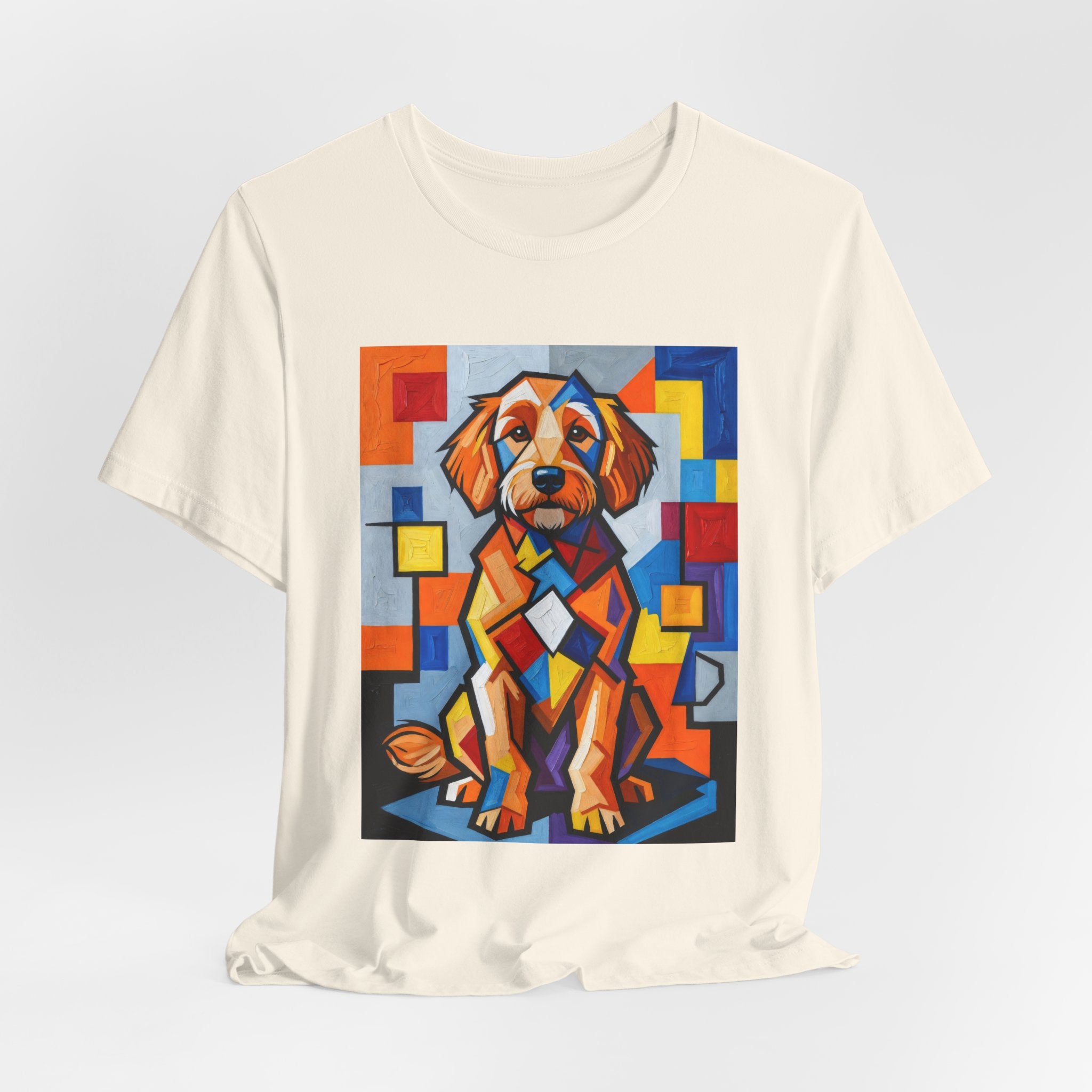 Goldendoodle T Shirt | Living Work of Art Collection | Cubist Style