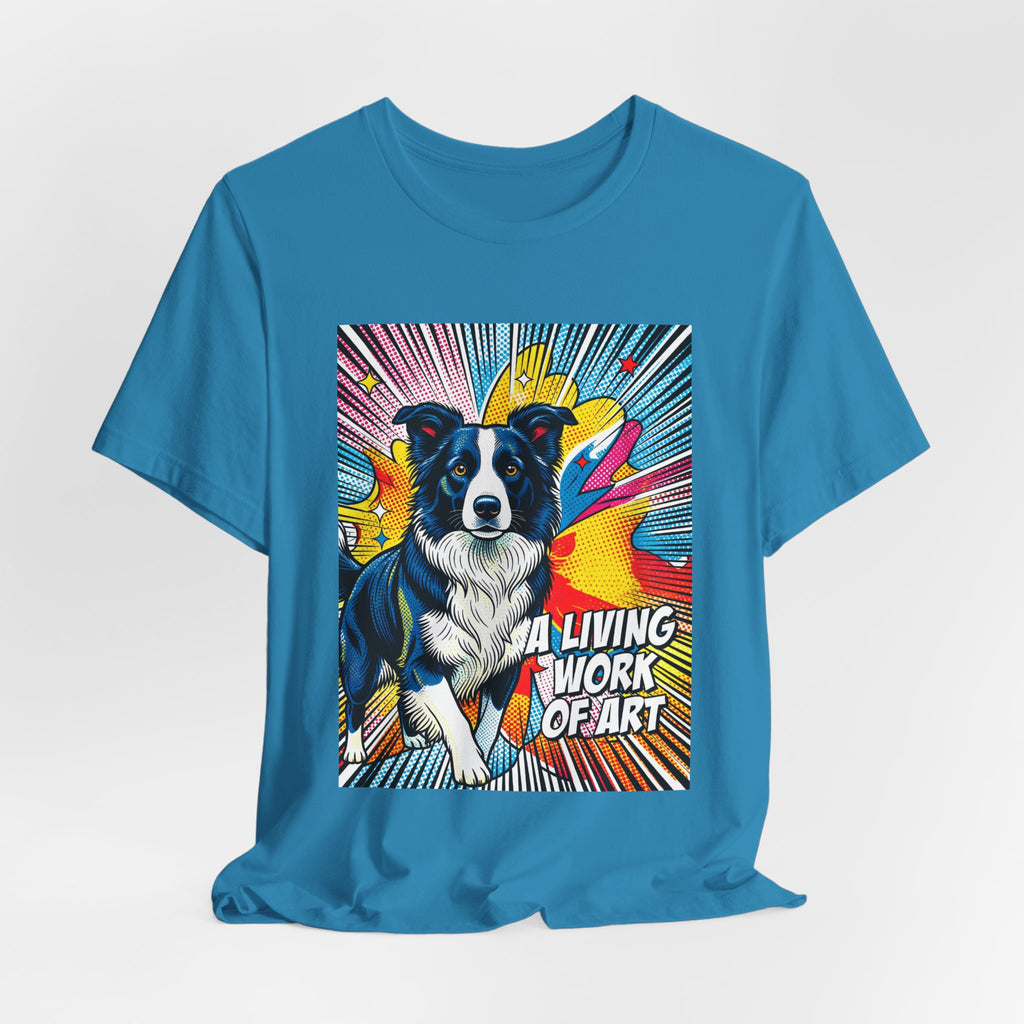 Border Collie T Shirt | Living Work of Art Collection | Pop Art
