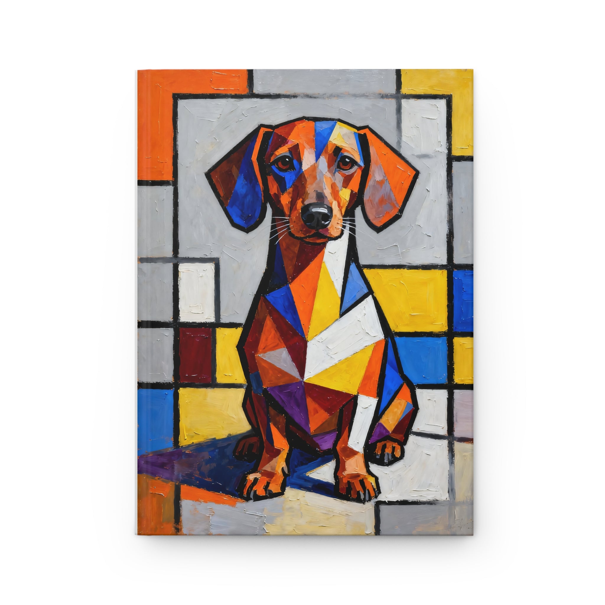 Dachshund Notebook | Living Work of Art Collection | Cubist Style