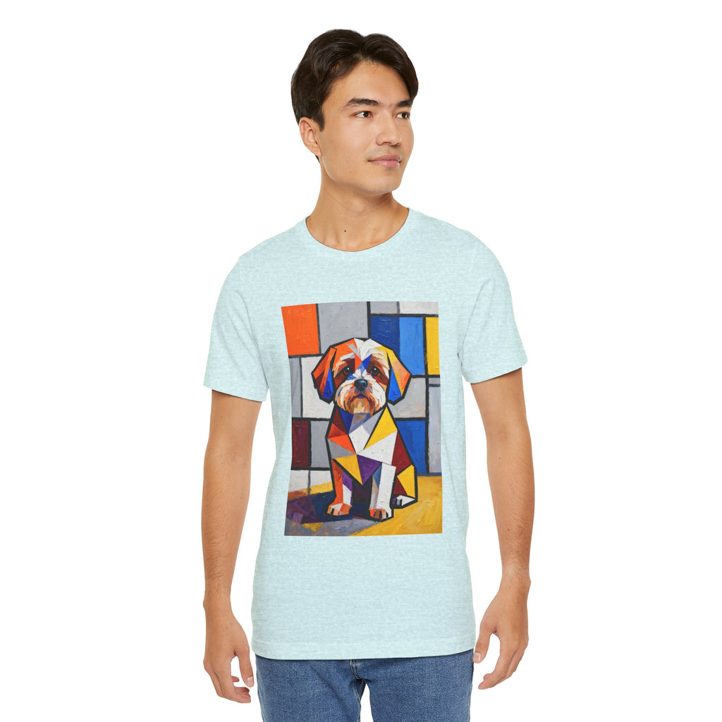 Shih-Poo T Shirt | Living Work of Art Collection | Cubist Style