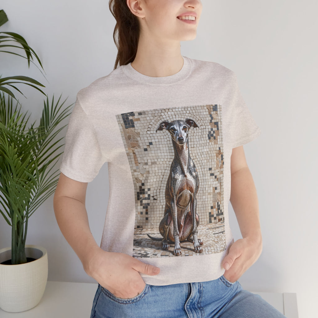 Italian Greyhound T Shirt | Living Work of Art Collection | Mosaic Style
