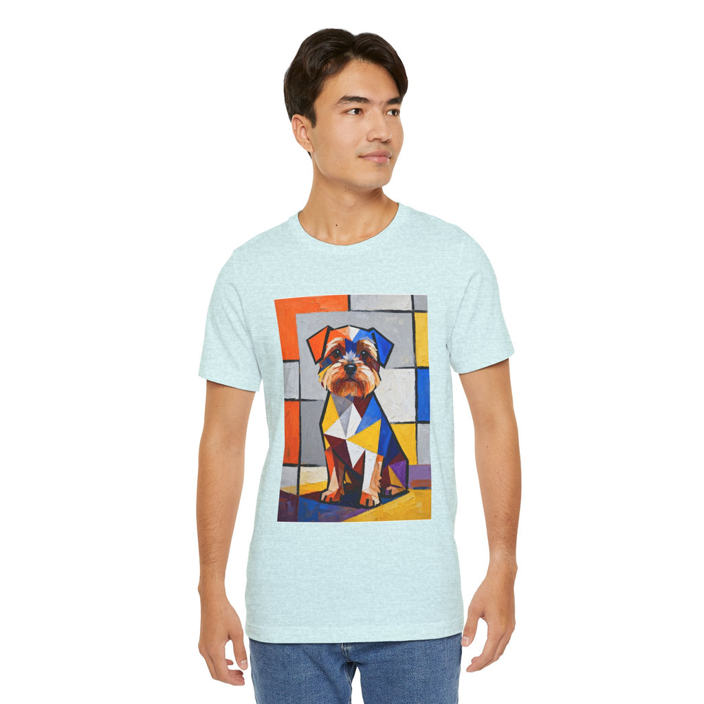 Yorkipoo T Shirt | Living Work of Art Collection | Cubist Style