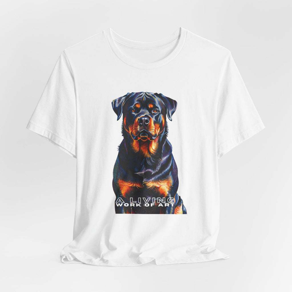 Rottweiler T Shirt | Living Work of Art Collection | Pointillism Style