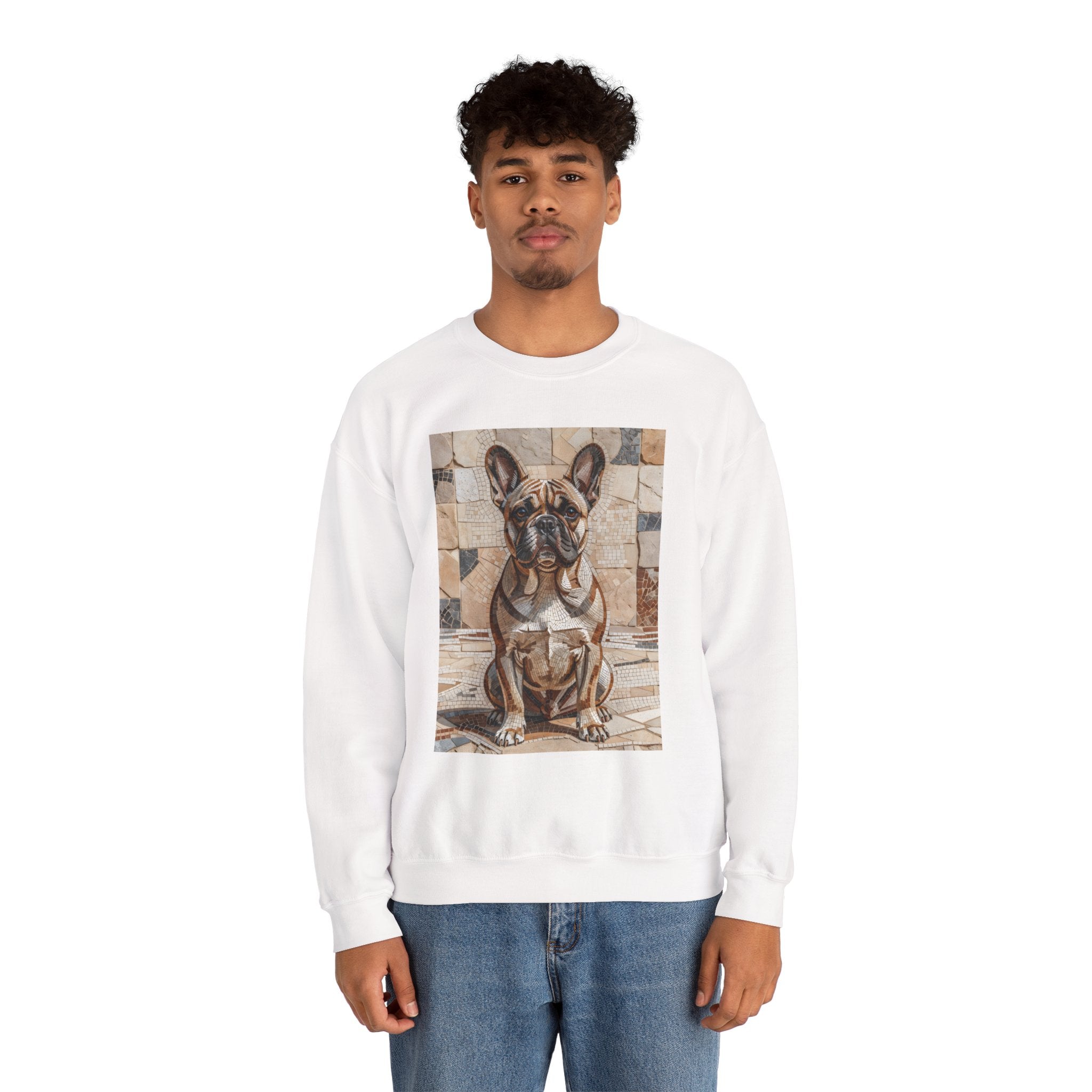 French Bulldog Sweatshirt | Living Work of Art Collection | Mosaic Style