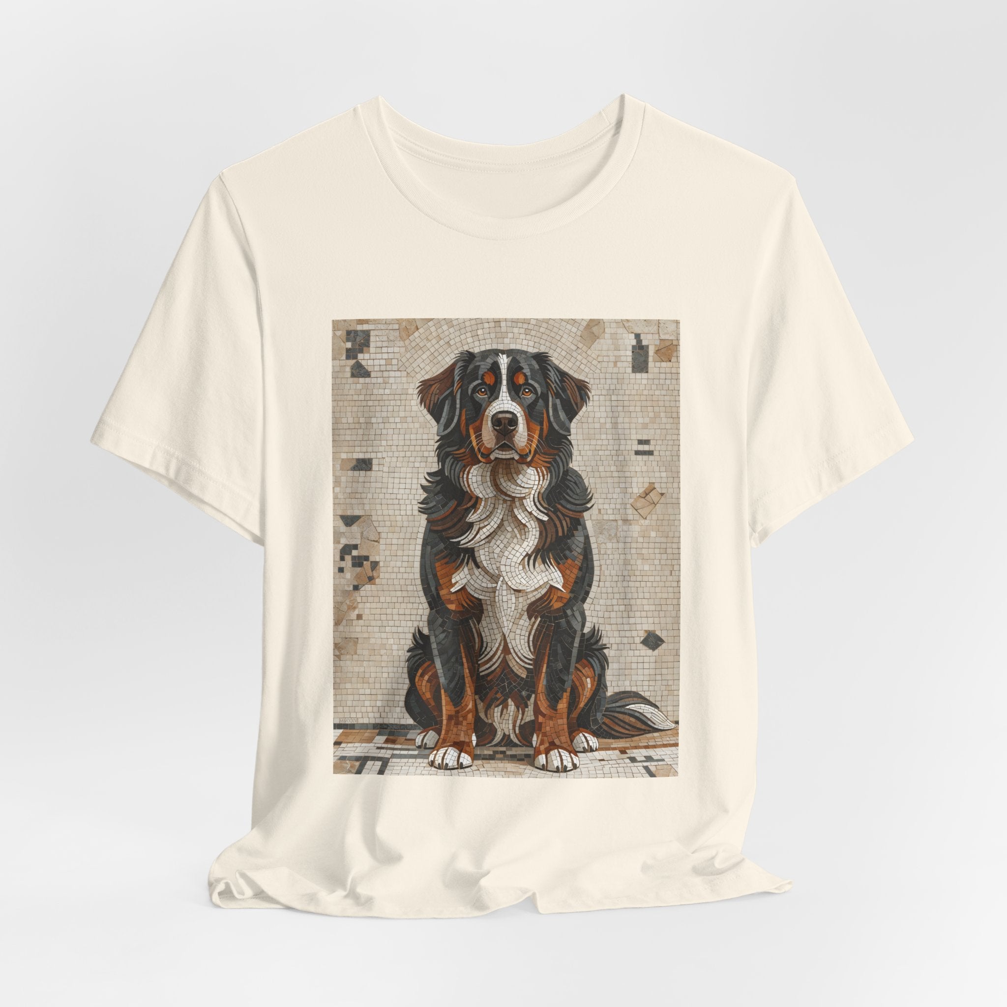 Bernese Mountain Dog T Shirt | Living Work of Art Collection | Mosaic Style