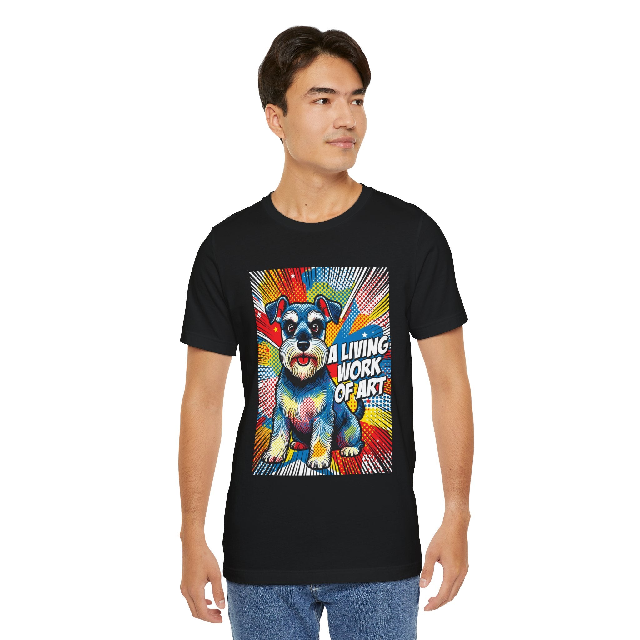 Schnauzer T Shirt | Living Work of Art Collection | Pop Art