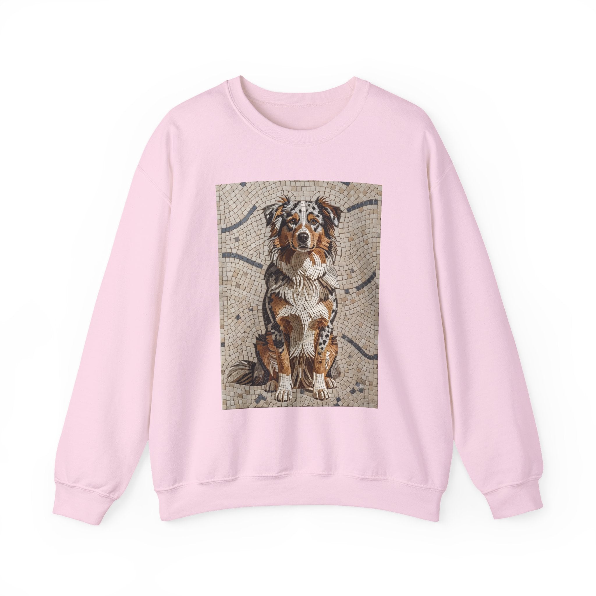 Australian Shepherd Sweatshirt | Living Work of Art Collection | Mosaic Style