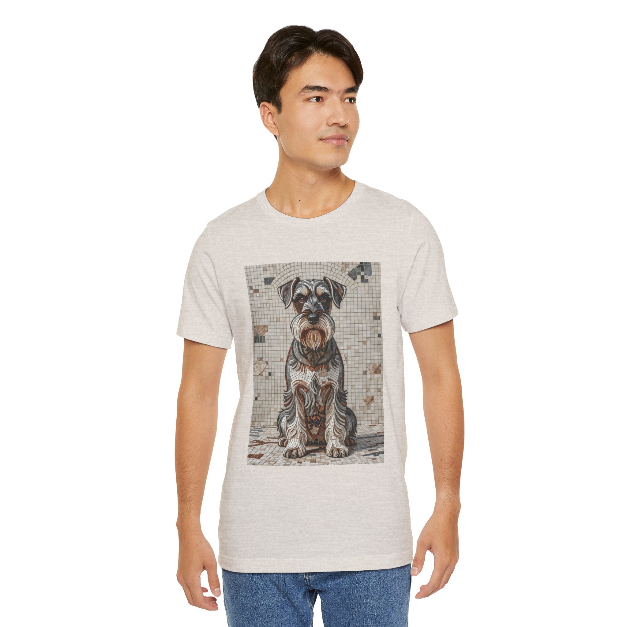 Schnauzer T Shirt | Living Work of Art Collection | Mosaic Style