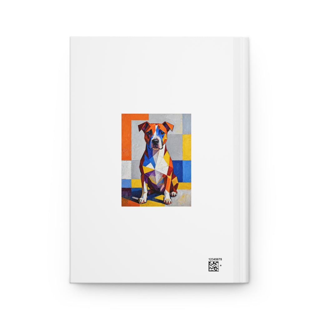 Staffordshire Bull Terrier Notebook | Living Work of Art Collection | Cubist Style