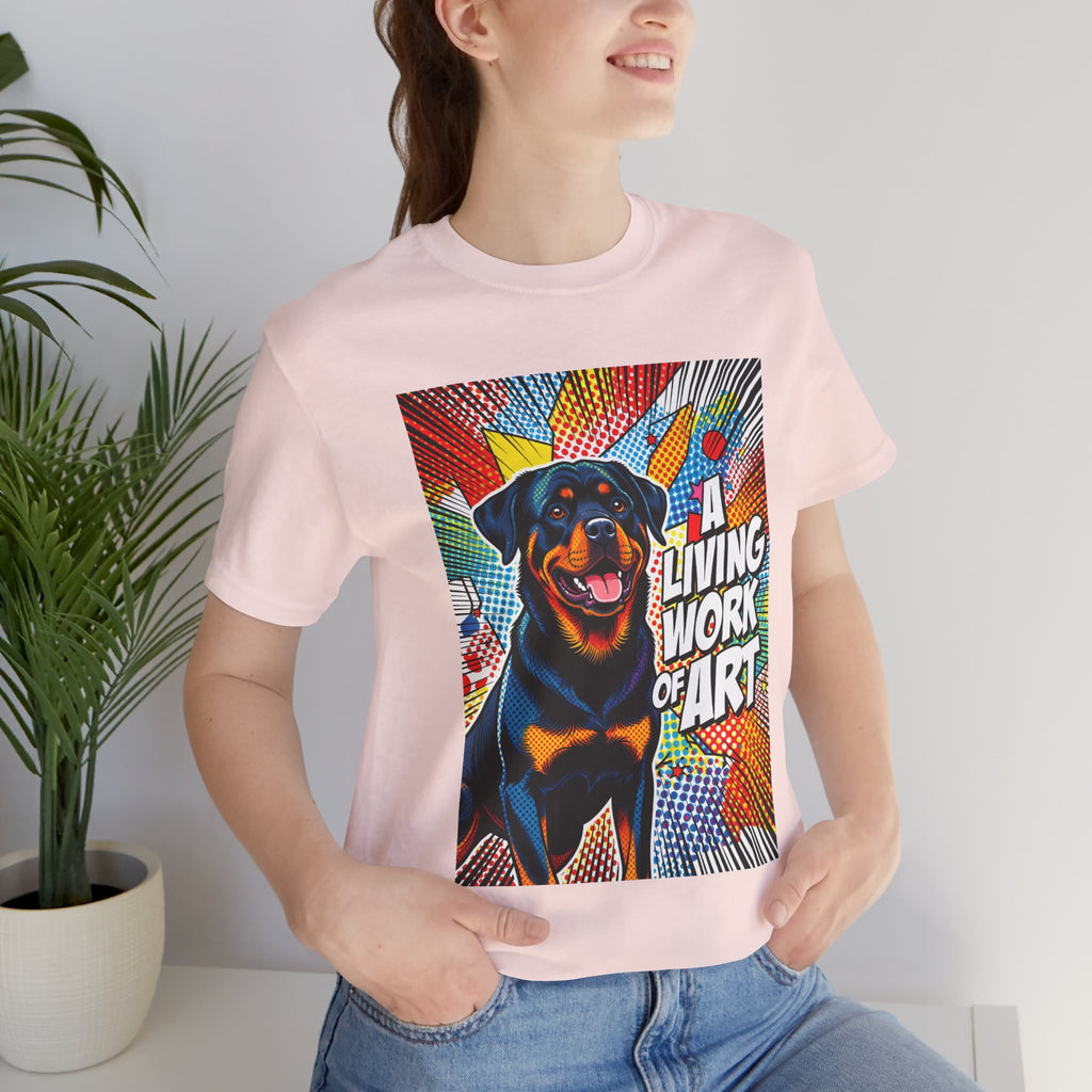 Rottweiler T Shirt | Living Work of Art Collection | Pop Art