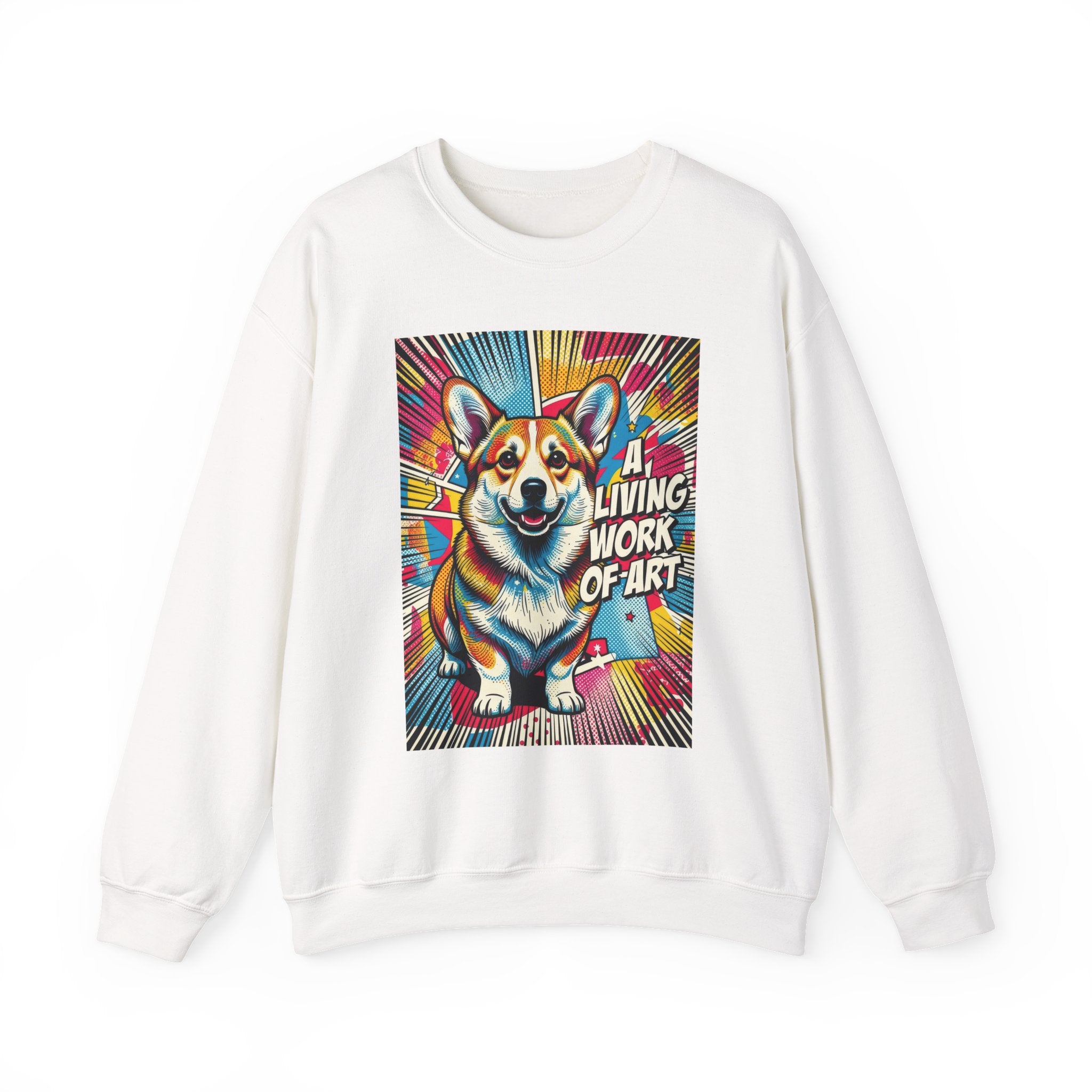 Corgi Sweatshirt | Living Work of Art Collection | Pop Art