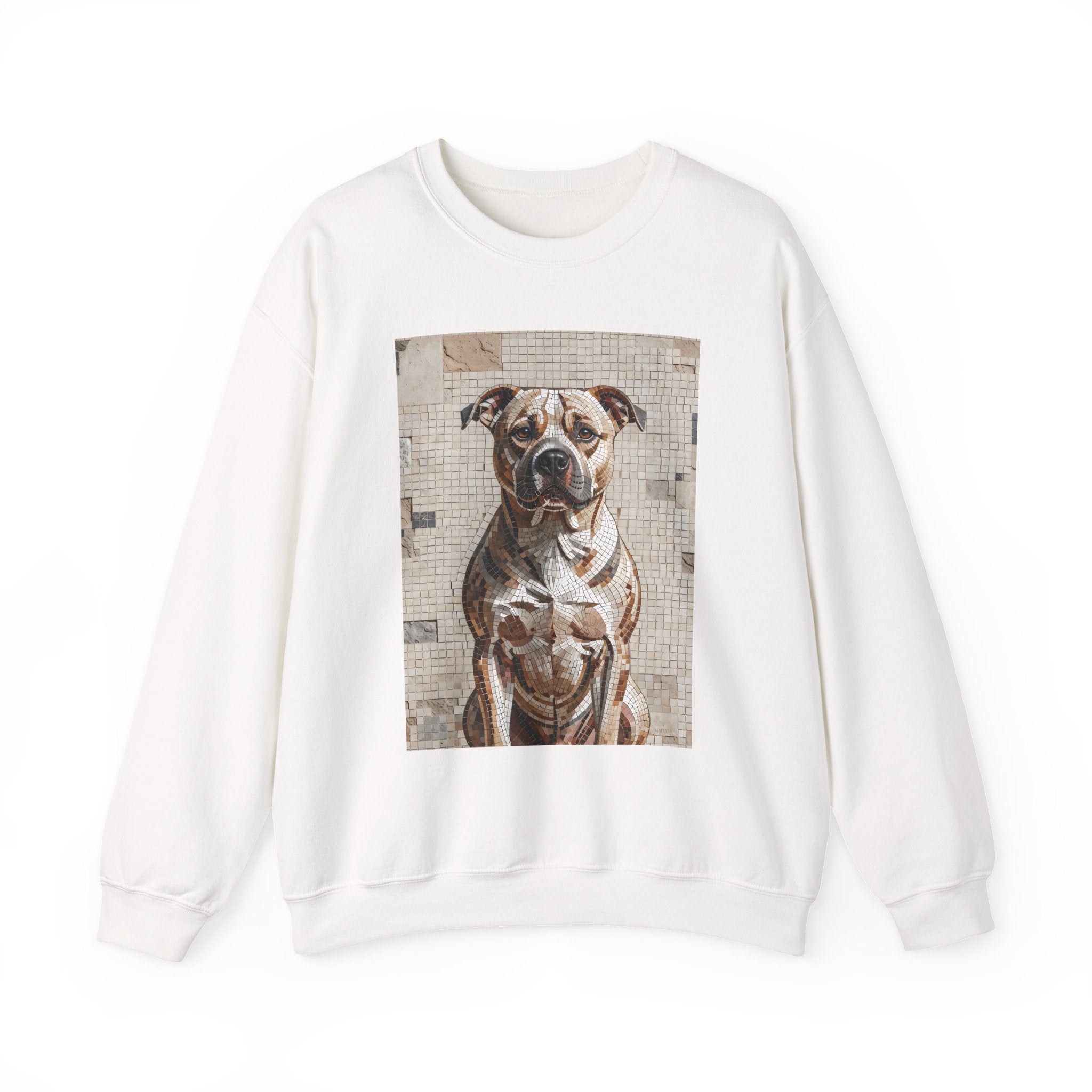 Staffordshire Bull Terrier Sweatshirt | Living Work of Art Collection | Mosaic Style