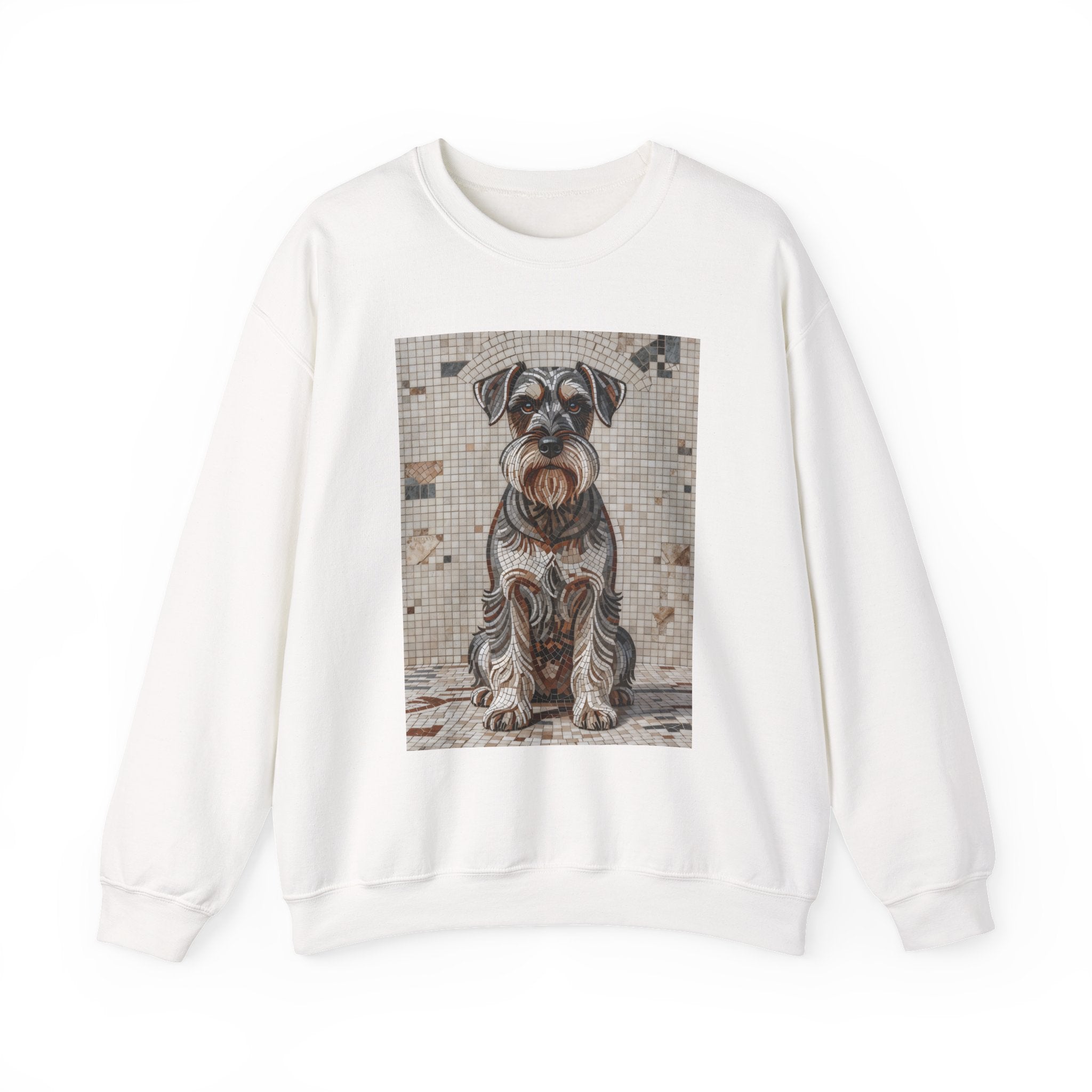Schnauzer Sweatshirt | Living Work of Art Collection | Mosaic Style