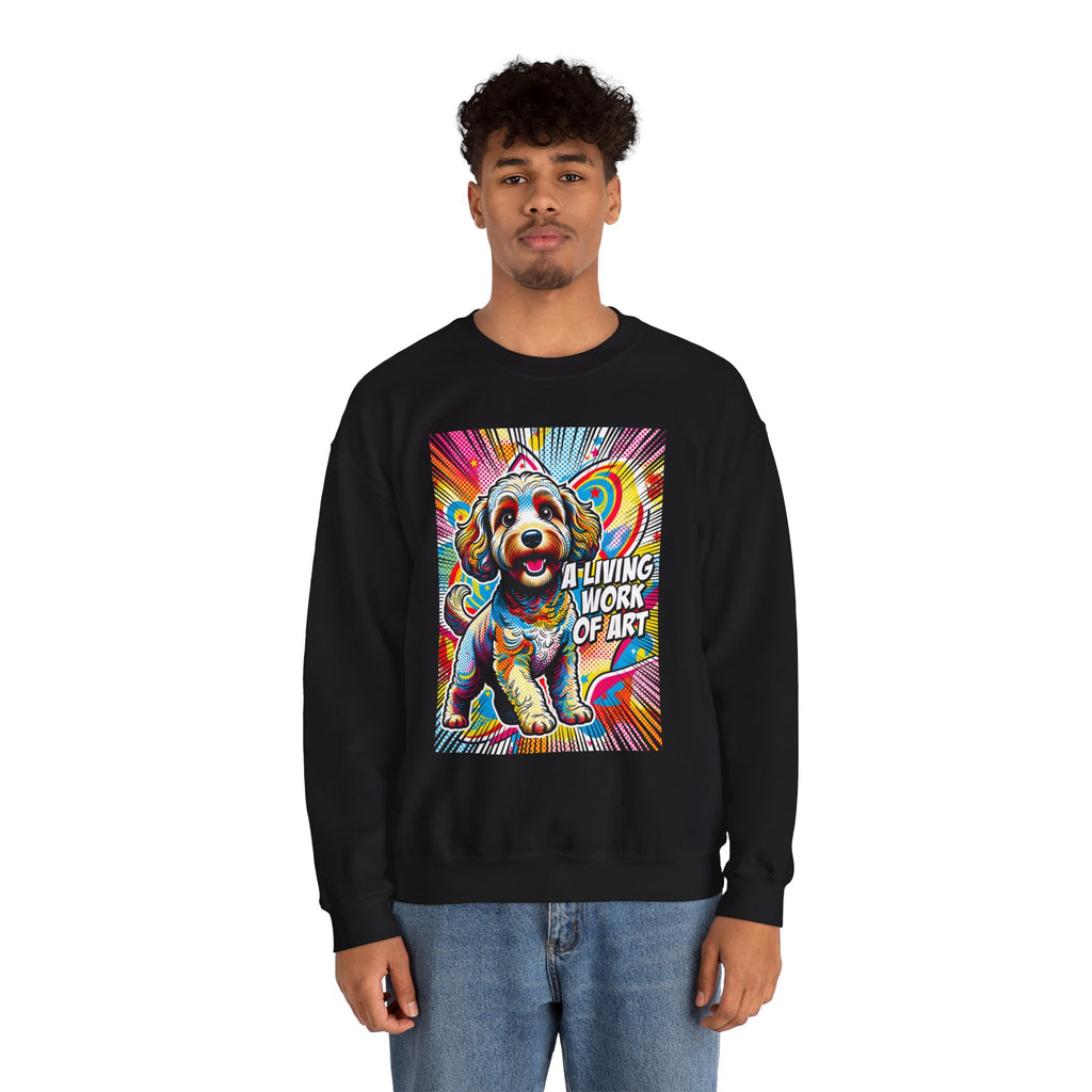 Schnoodle Sweatshirt | Living Work of Art Collection | Pop Art