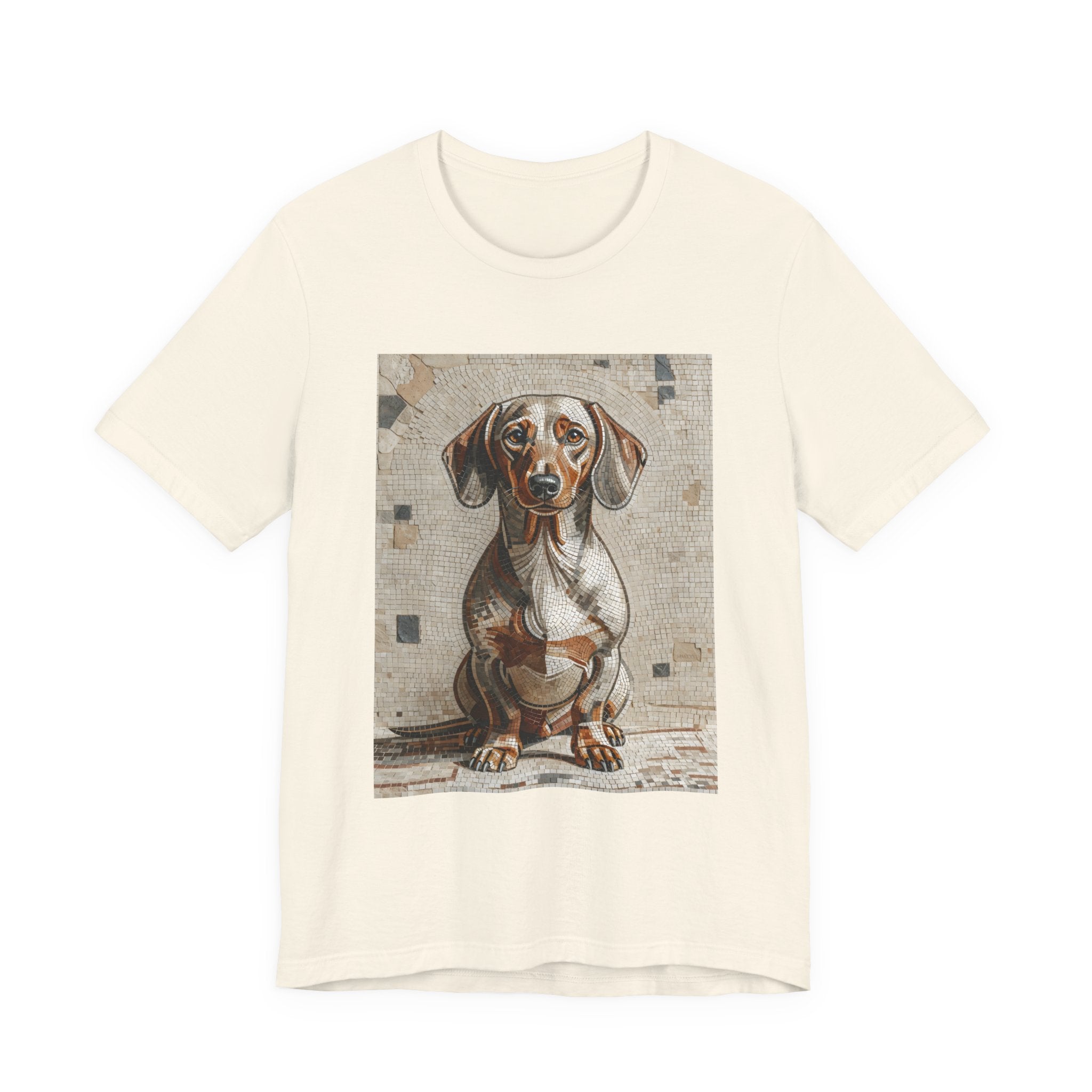 Dachshund T Shirt | Living Work of Art Collection | Mosaic Style