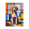 Labradoodle Canvas Wall Art | Living Work of Art Collection | Cubist Style Print