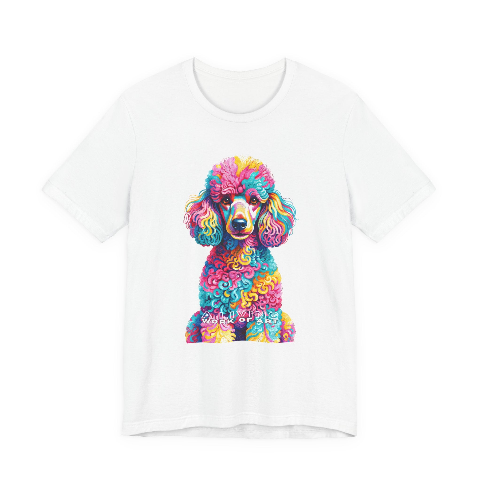 Poodle T Shirt | Living Work of Art Collection | Pointillism Style