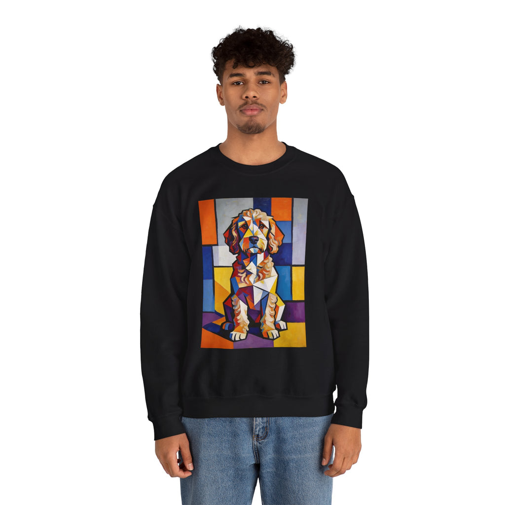 Cockapoo Sweatshirt | Living Work of Art Collection | Cubist Style