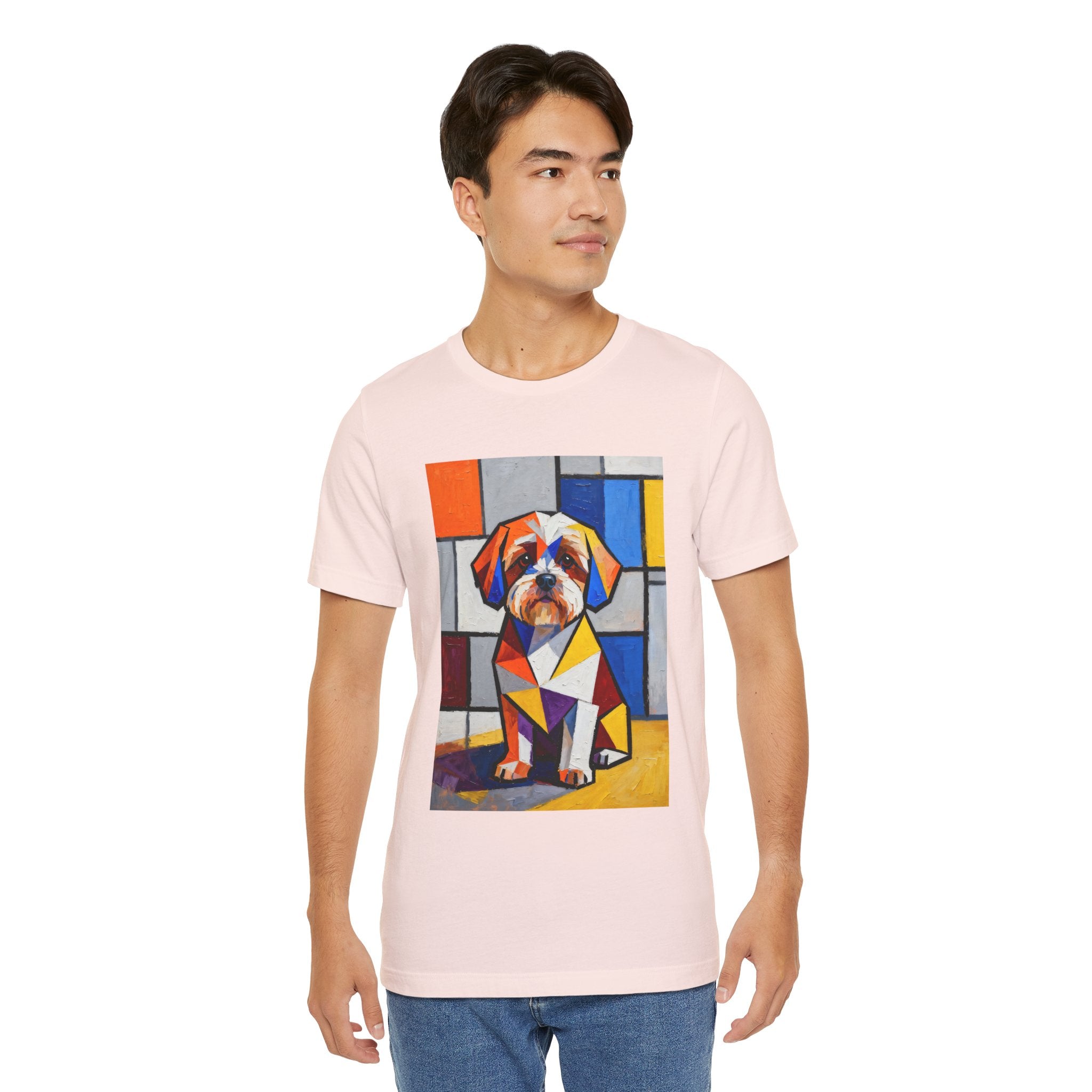 Shih-Poo T Shirt | Living Work of Art Collection | Cubist Style