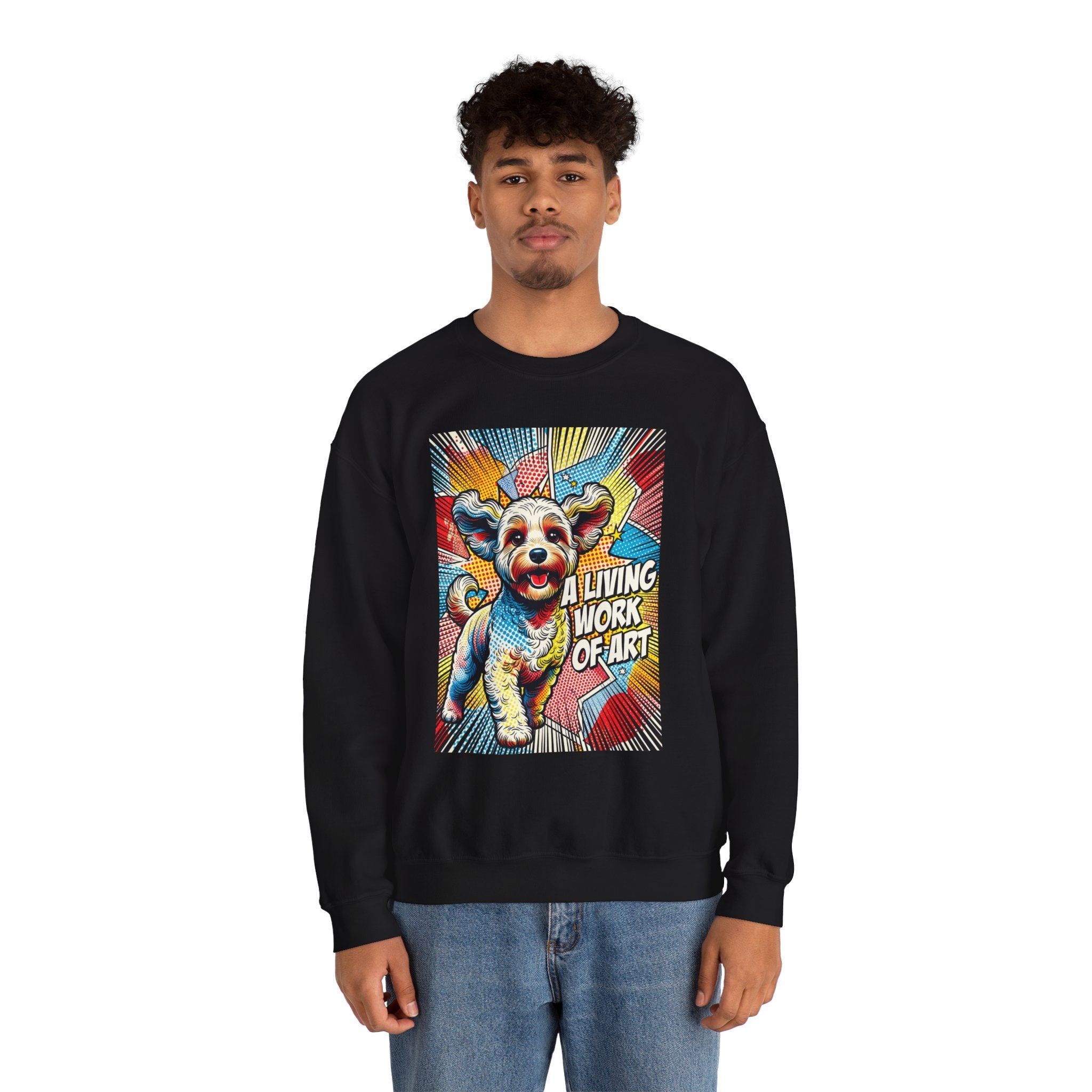 Cockapoo Sweatshirt | Living Work of Art Collection | Pop Art