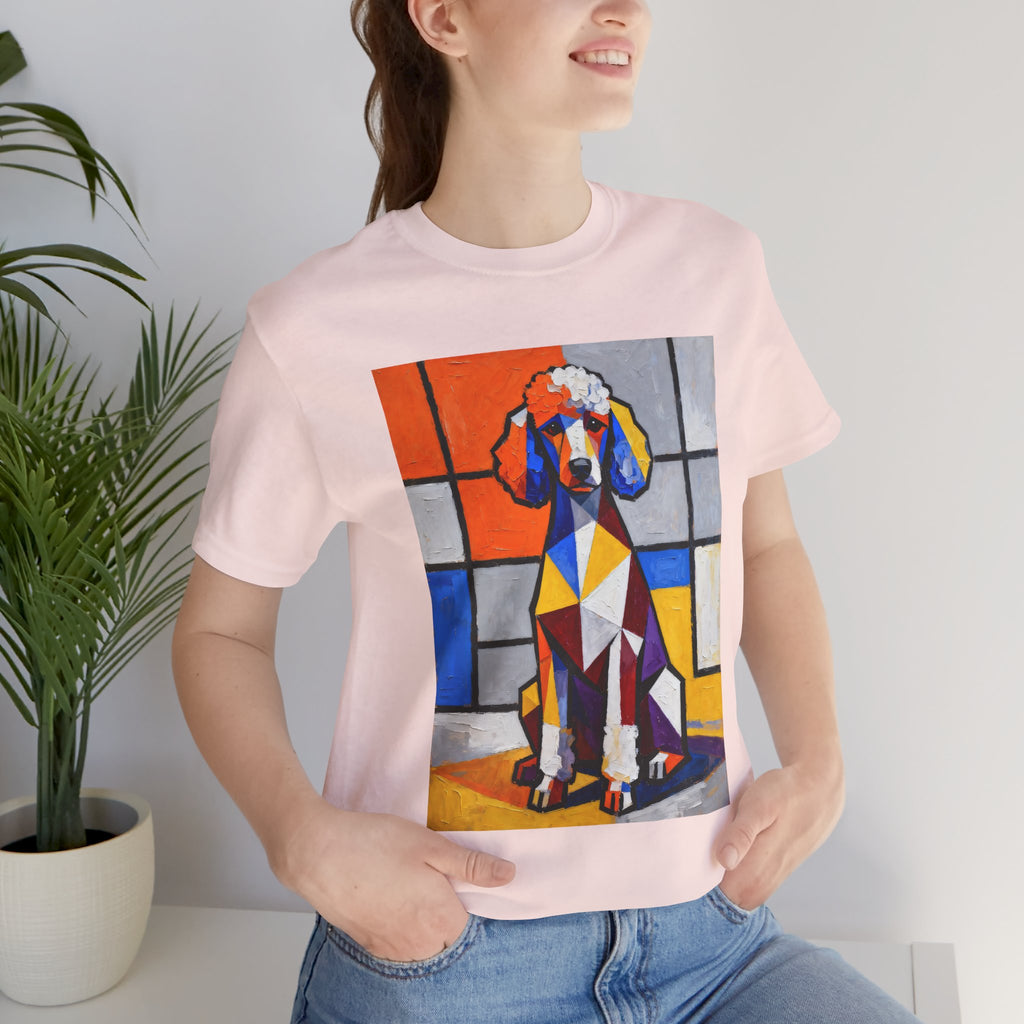 Poodle T Shirt | Living Work of Art Collection | Cubist Style