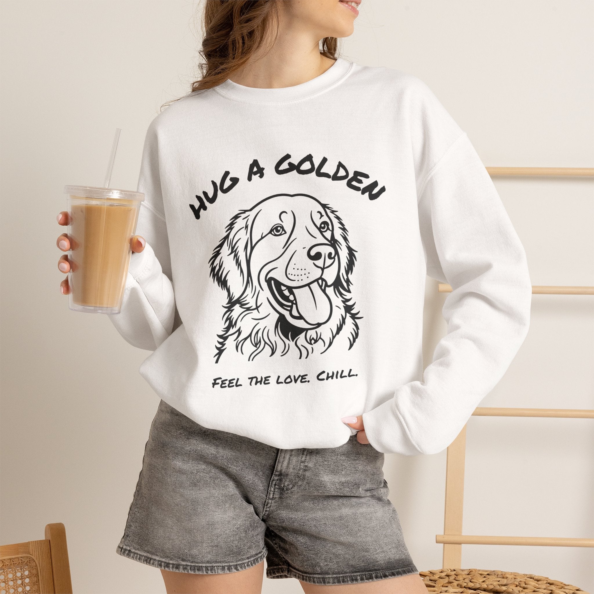 Golden Retriever Sweatshirt | Hug A Golden