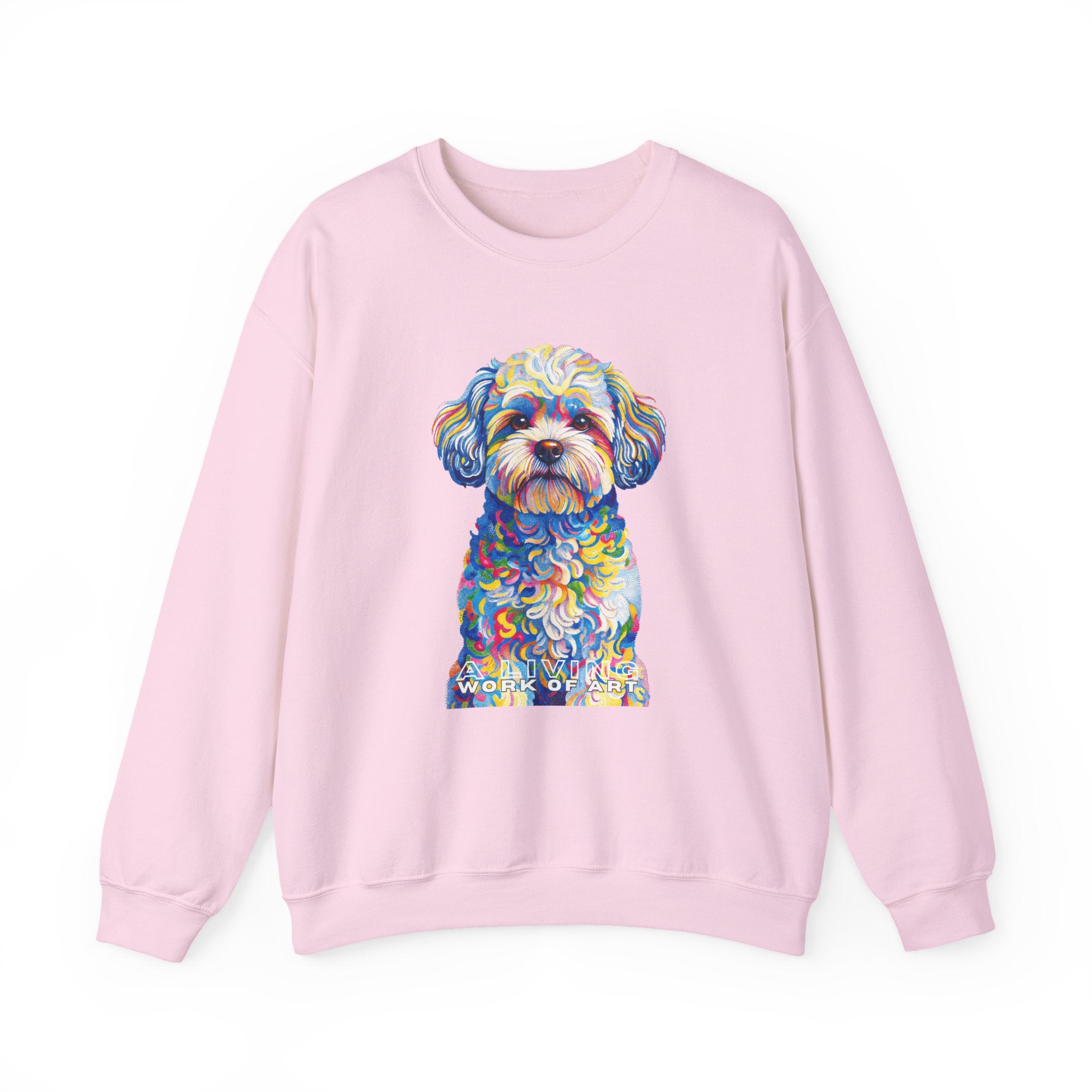 Shih-Poo Sweatshirt | Living Work of Art Collection | Pointillism Style