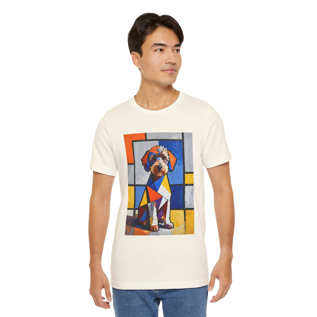 Schnoodle T Shirt | Living Work of Art Collection | Cubist Style