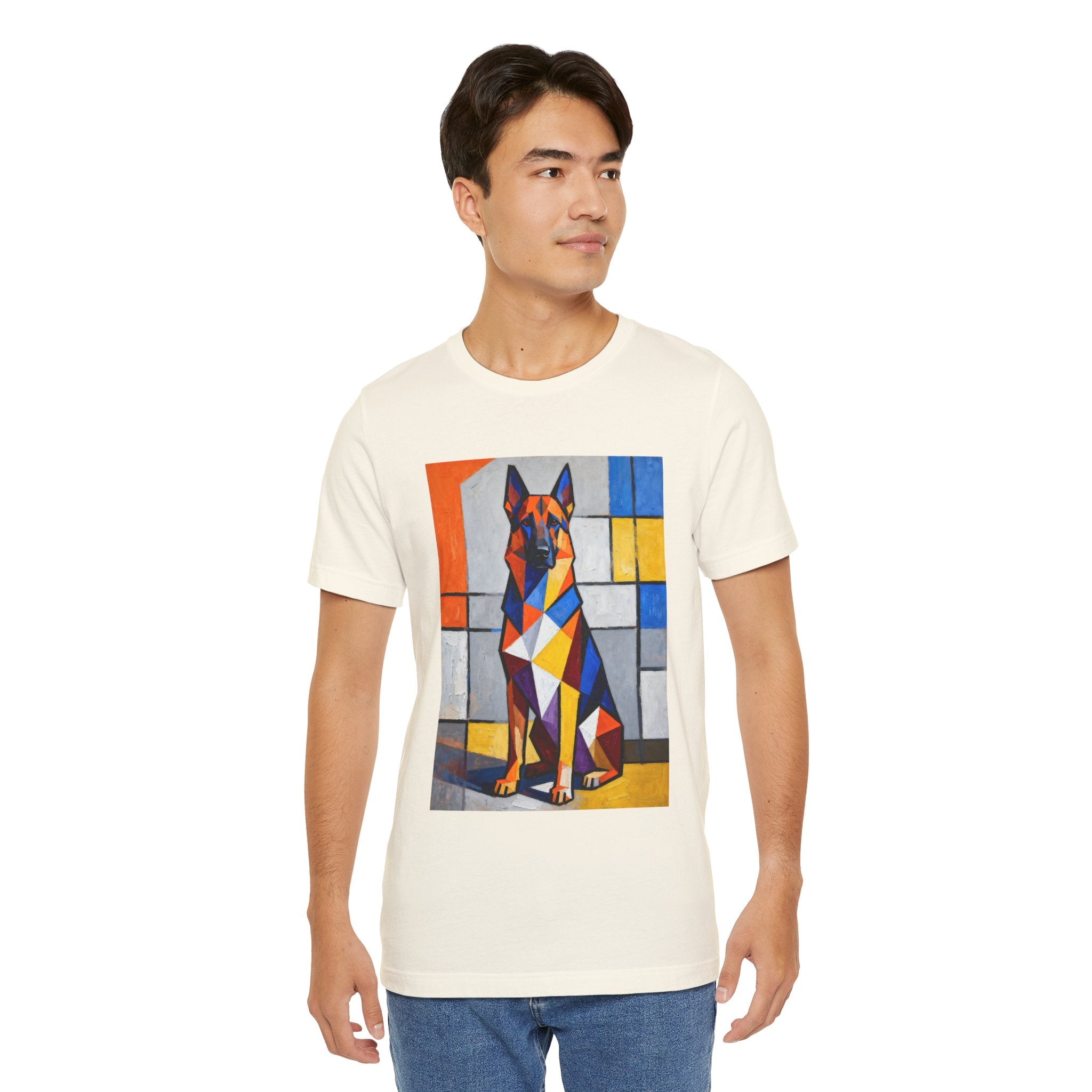 German Shepherd T Shirt | Living Work of Art Collection | Cubist Style