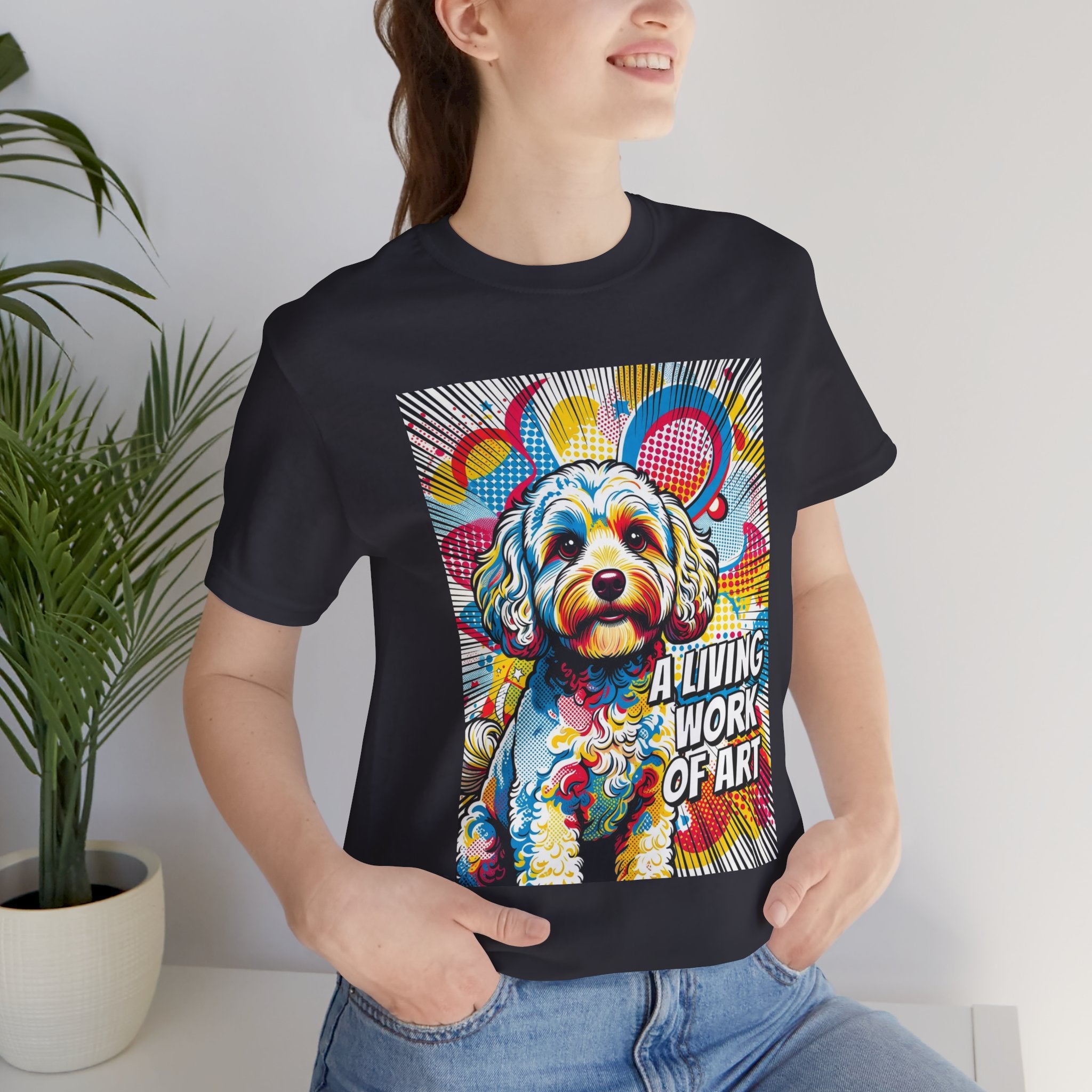 Cavapoo T Shirt | Living Work of Art Collection | Pop Art